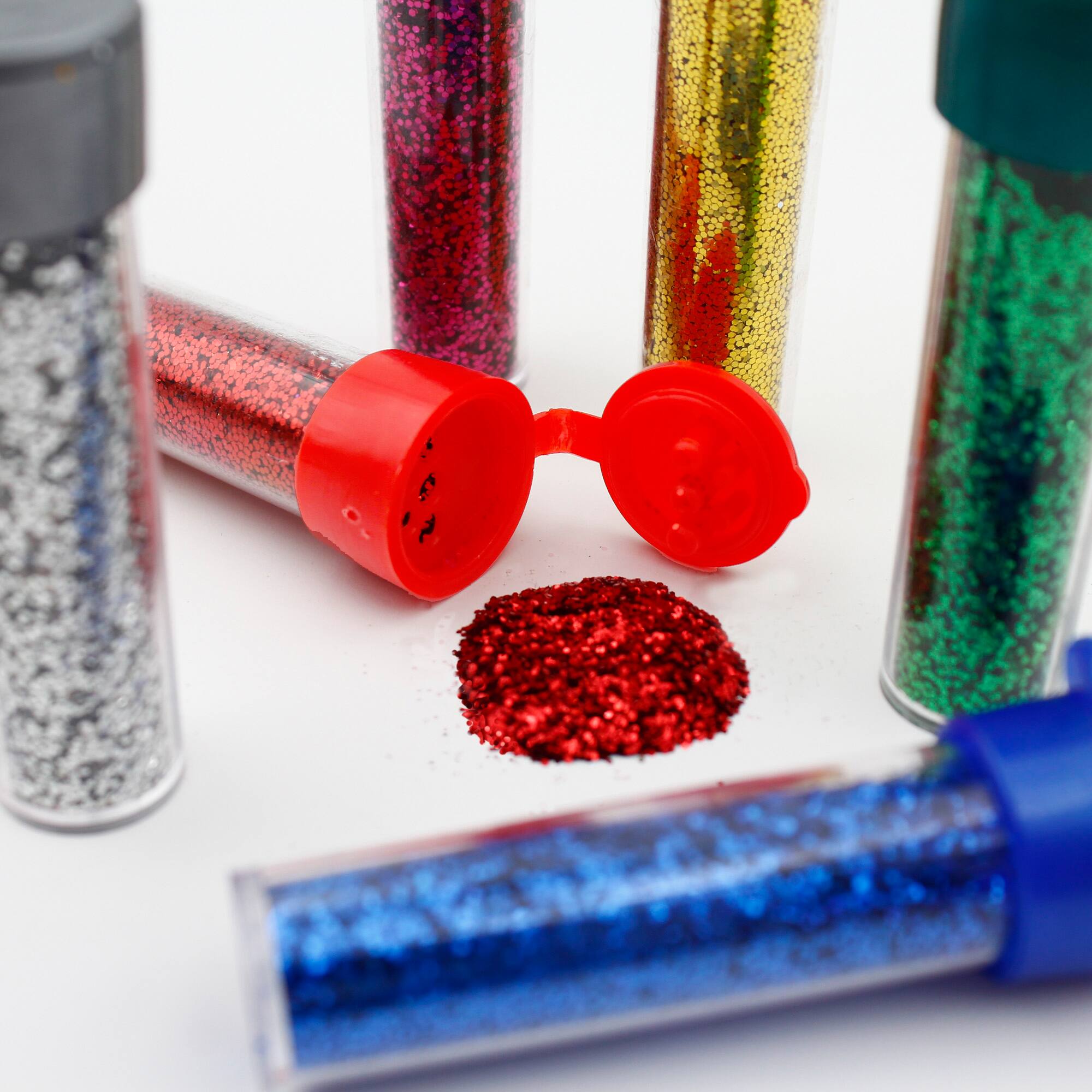 ArtSkills&#xAE; 8 Color Classic Glitter Shakers with Glue Bottle