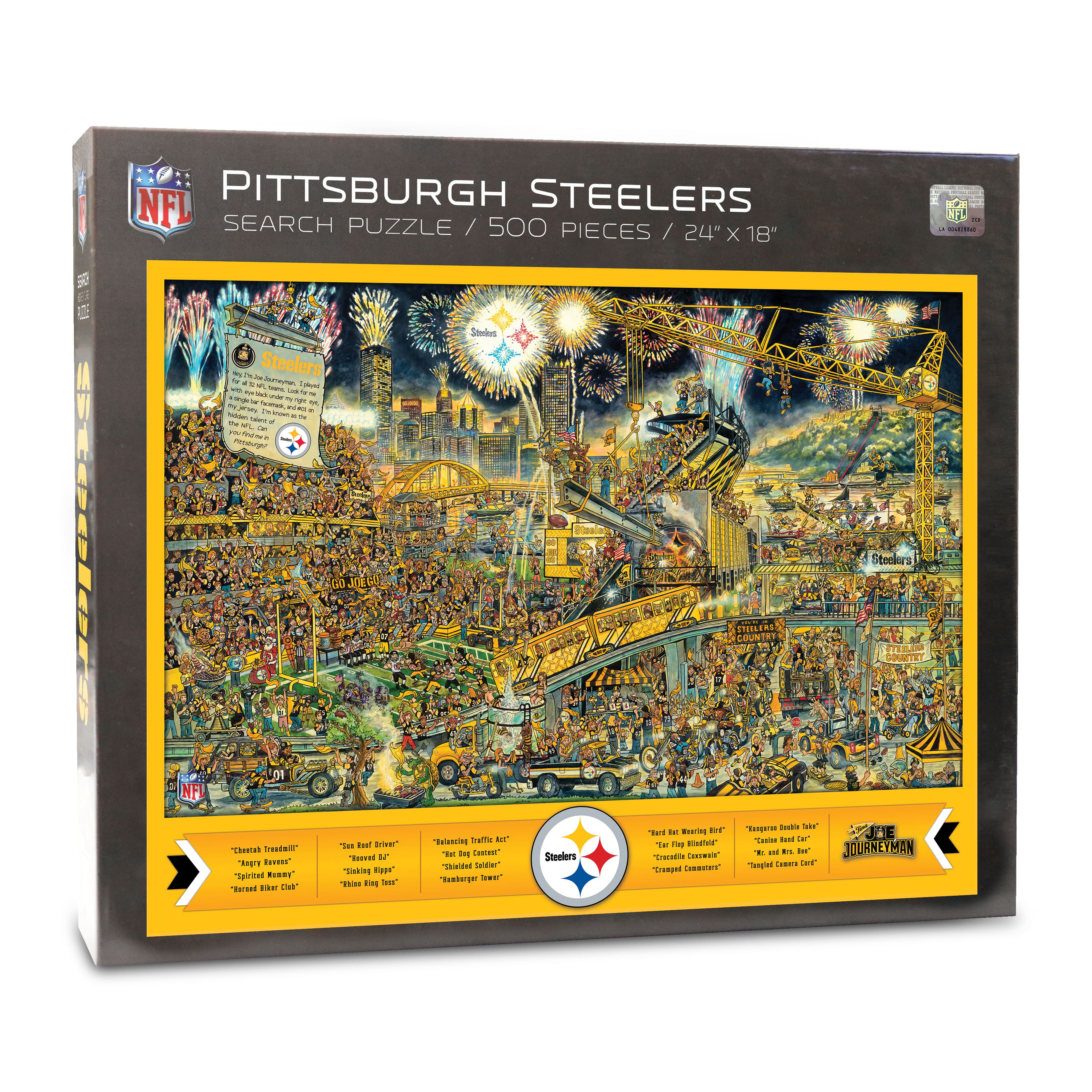 Joe Journeyman NFL 500 Piece Jigsaw Puzzle By Youthefan in Pittsburgh Steelers | 18" x 24" | Michaels®