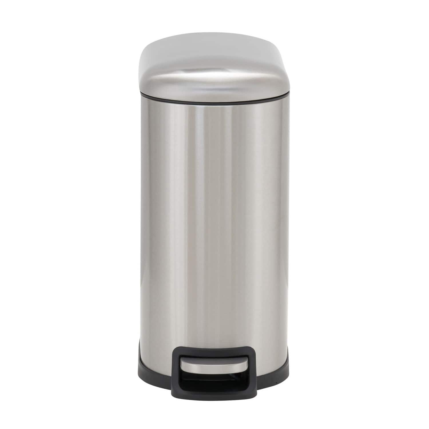 Household Essentials 2.6 gal. Slim Stainless Steel Trash Can