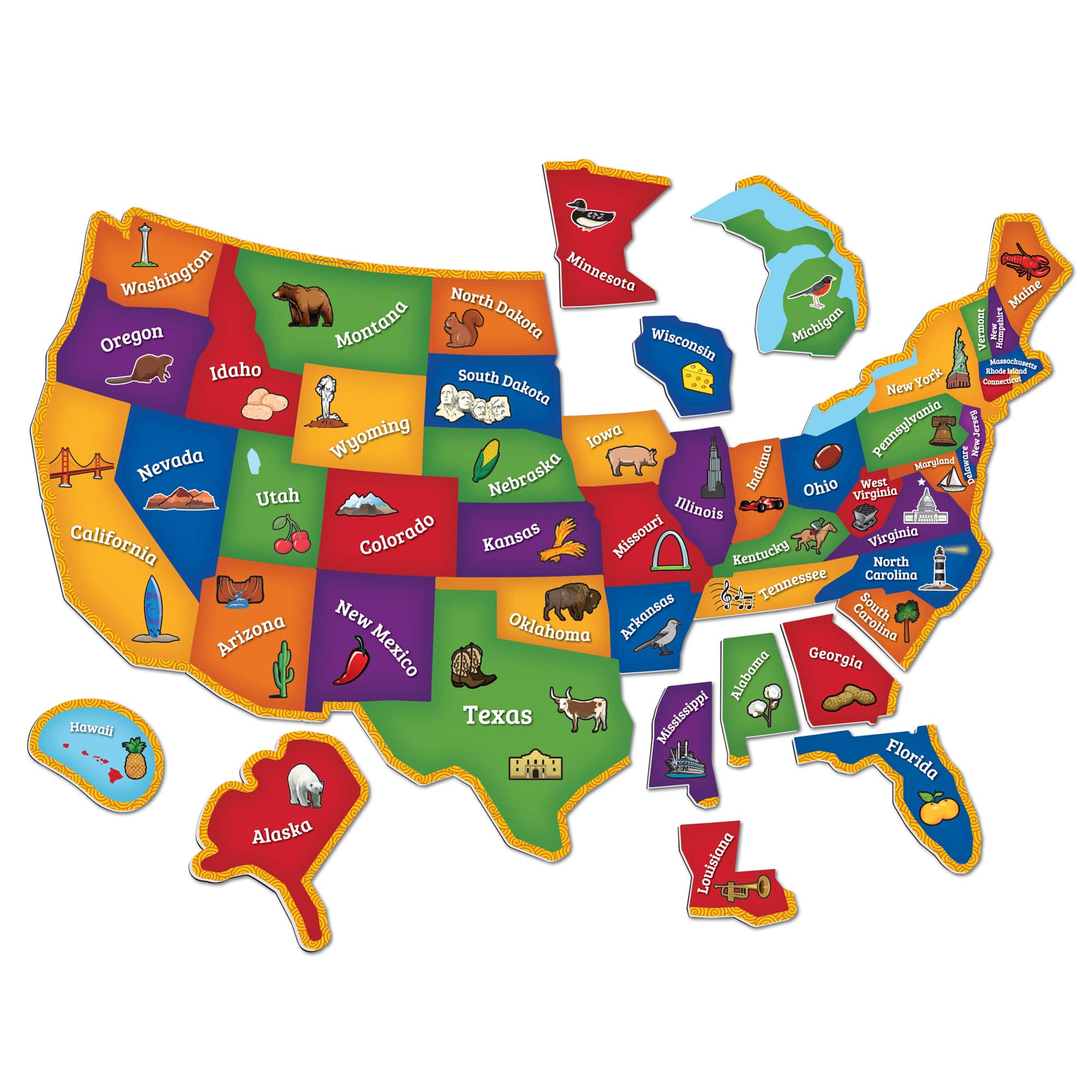 Learning Resources Magnetic U.S. Map Puzzle