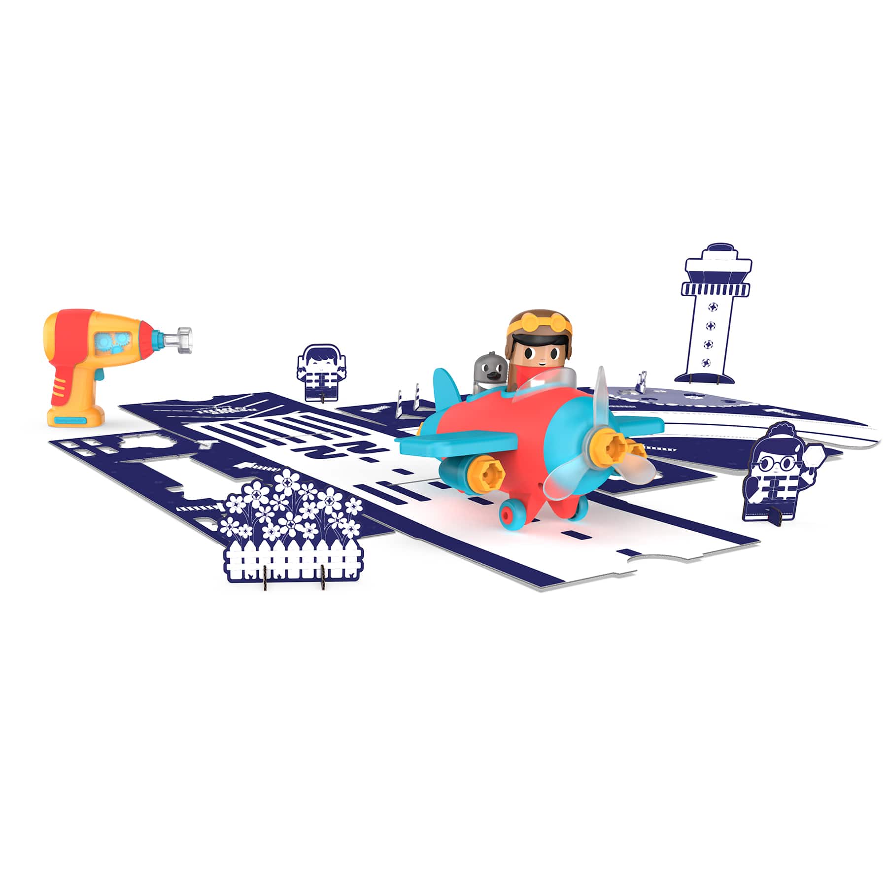 Educational Insights Design & Drill® Bolt Buddies® Plane