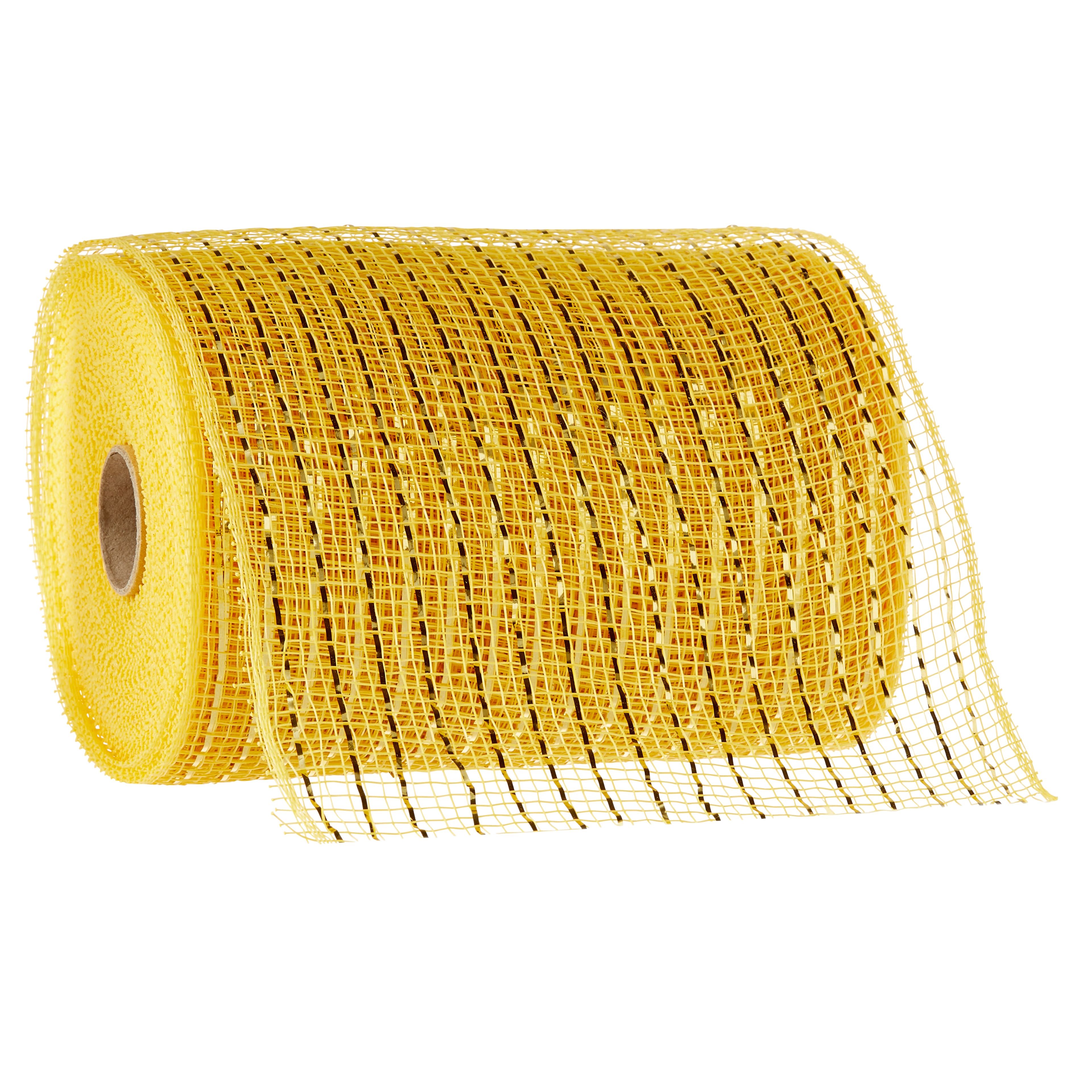 5.5" x 15ft. Mustard Mesh Ribbon by Celebrate It™