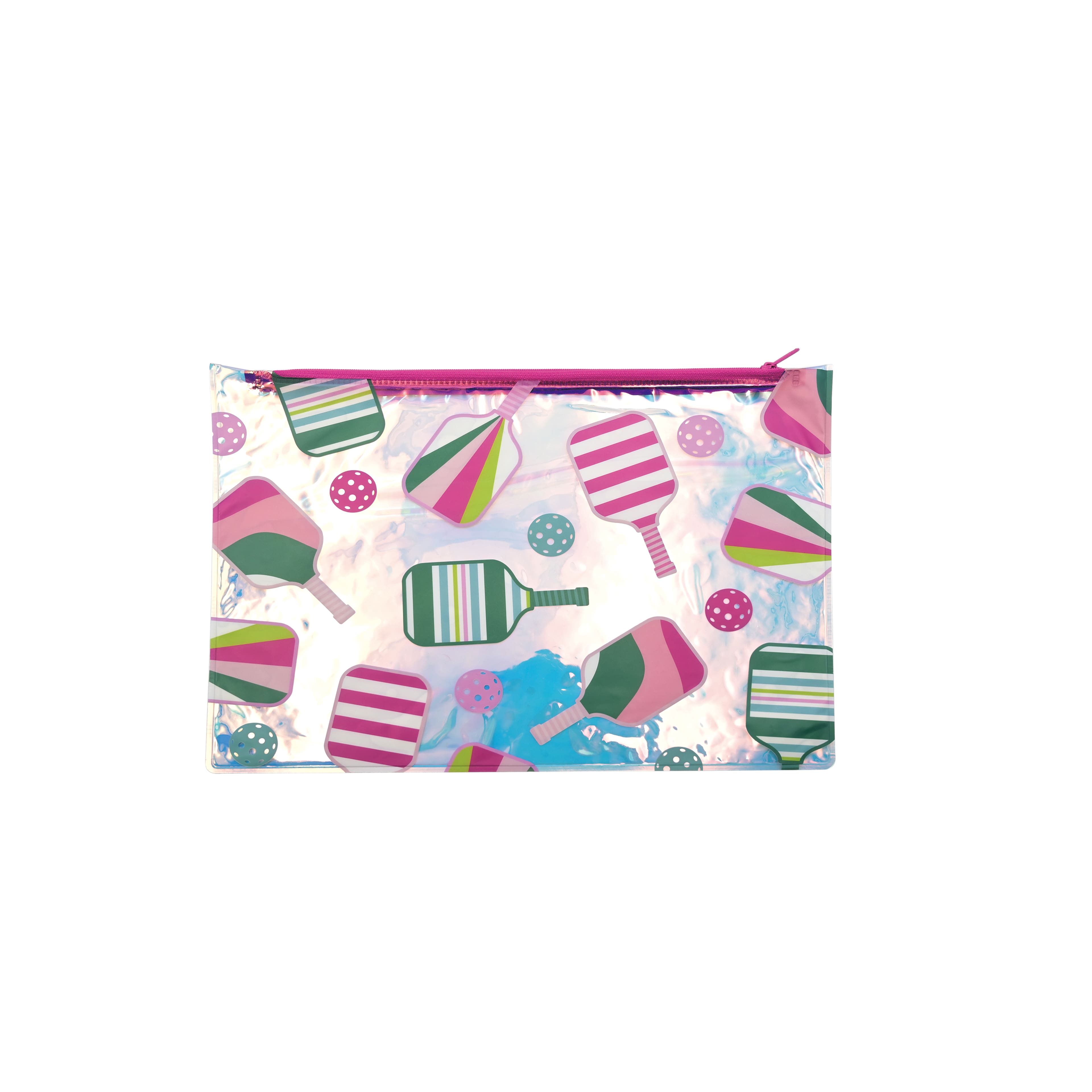 Assorted 5&#x22; x 7&#x22; Pickleball Iridescent Pouch, 1pc. by Fab Finds
