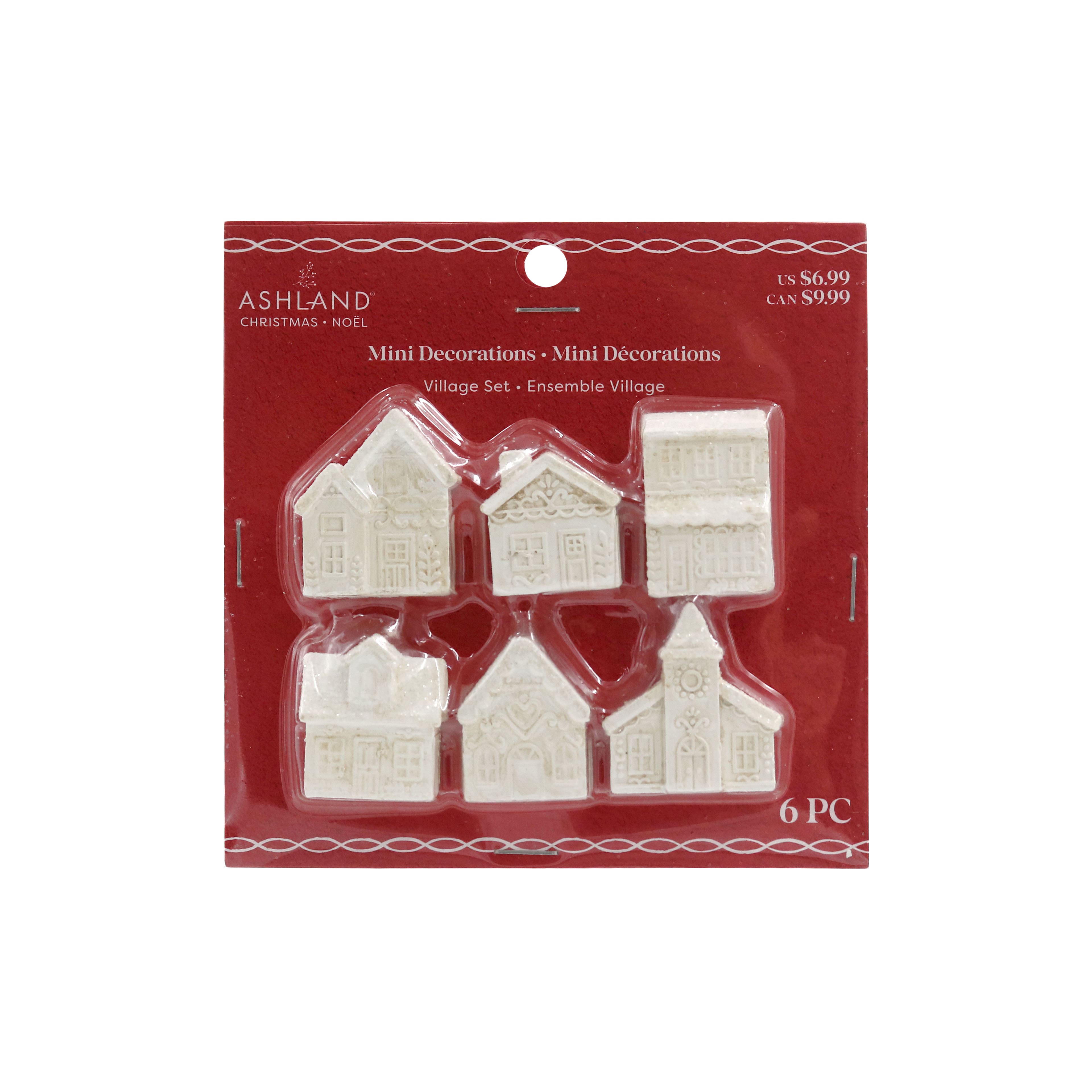 Mini White Christmas Village Set by Ashland&#xAE;