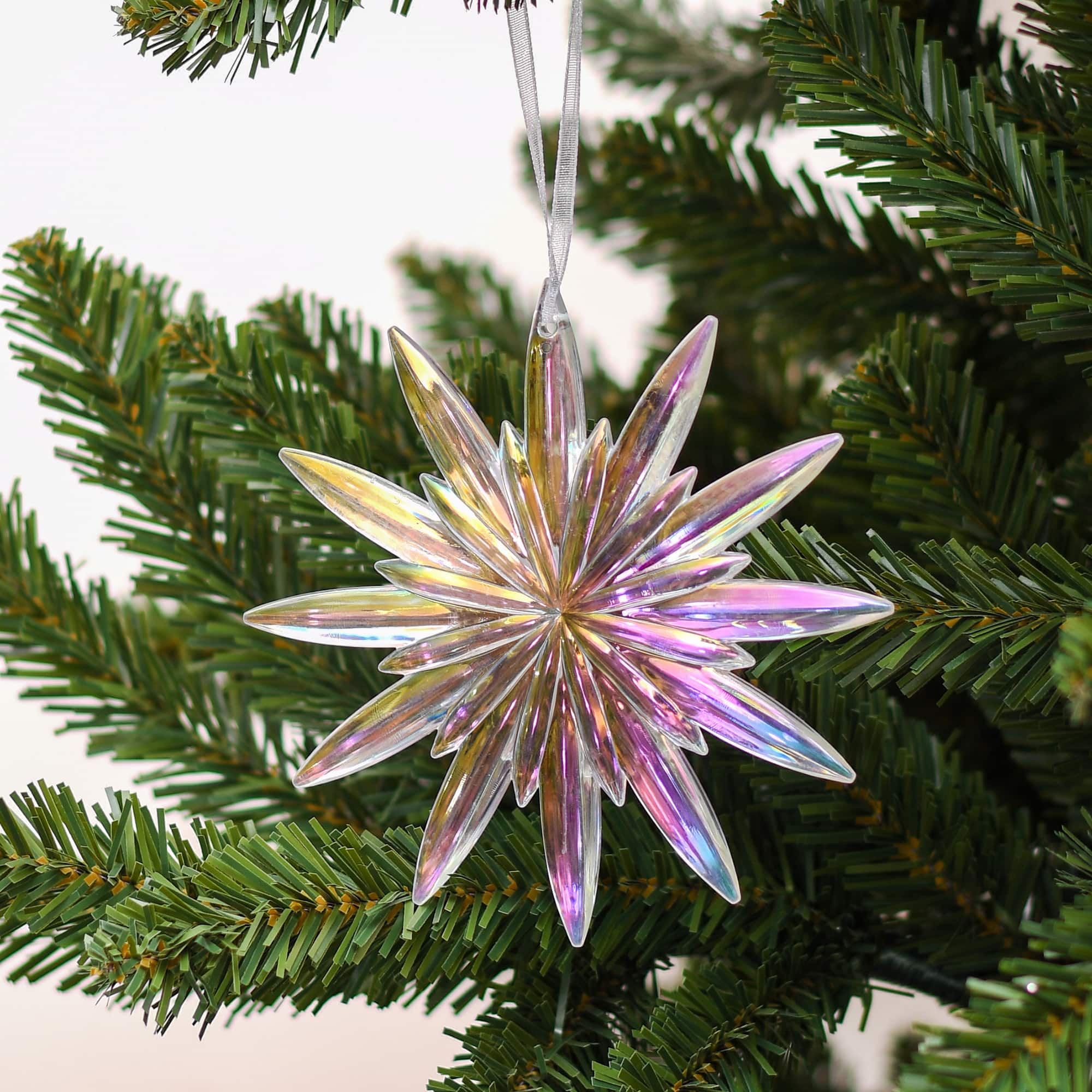 5&#x22; Iridescent Snowflake Ornament by Ashland&#xAE;