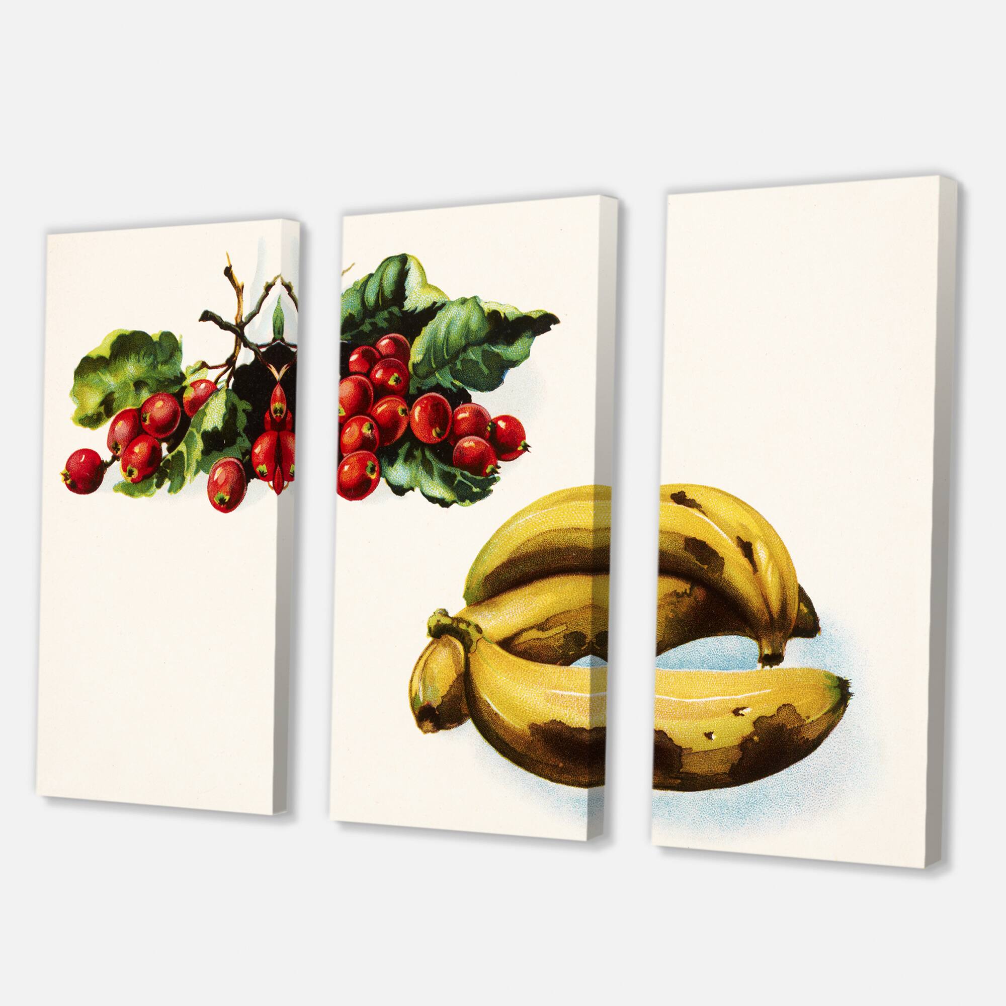 Designart - Banana and Red Berries