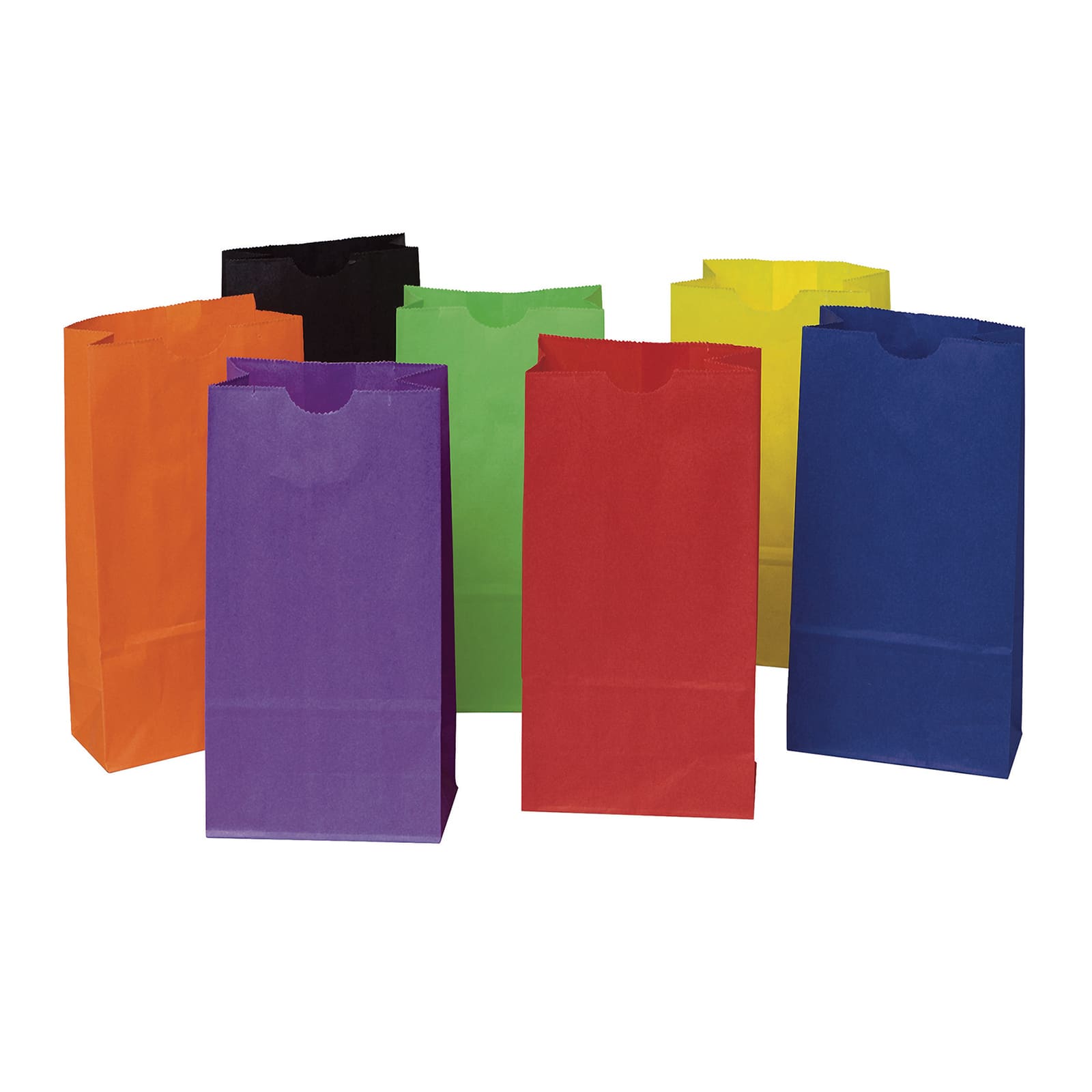 Creativity Street 3 Pack Assorted Bright Colors Mini Kraft Bag