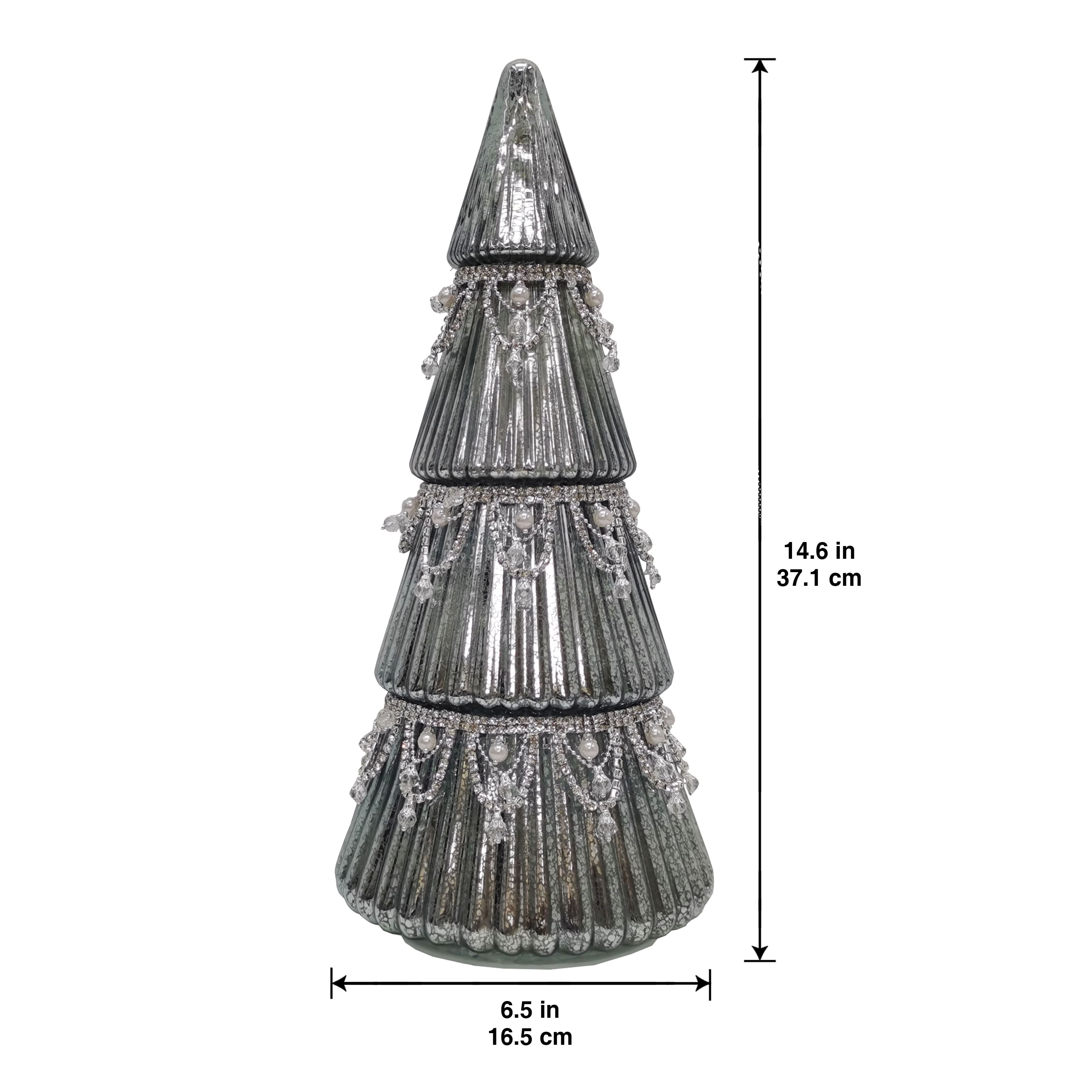 LED Glass Crystal Tree Tabletop D&#xE9;cor by Ashland&#xAE;