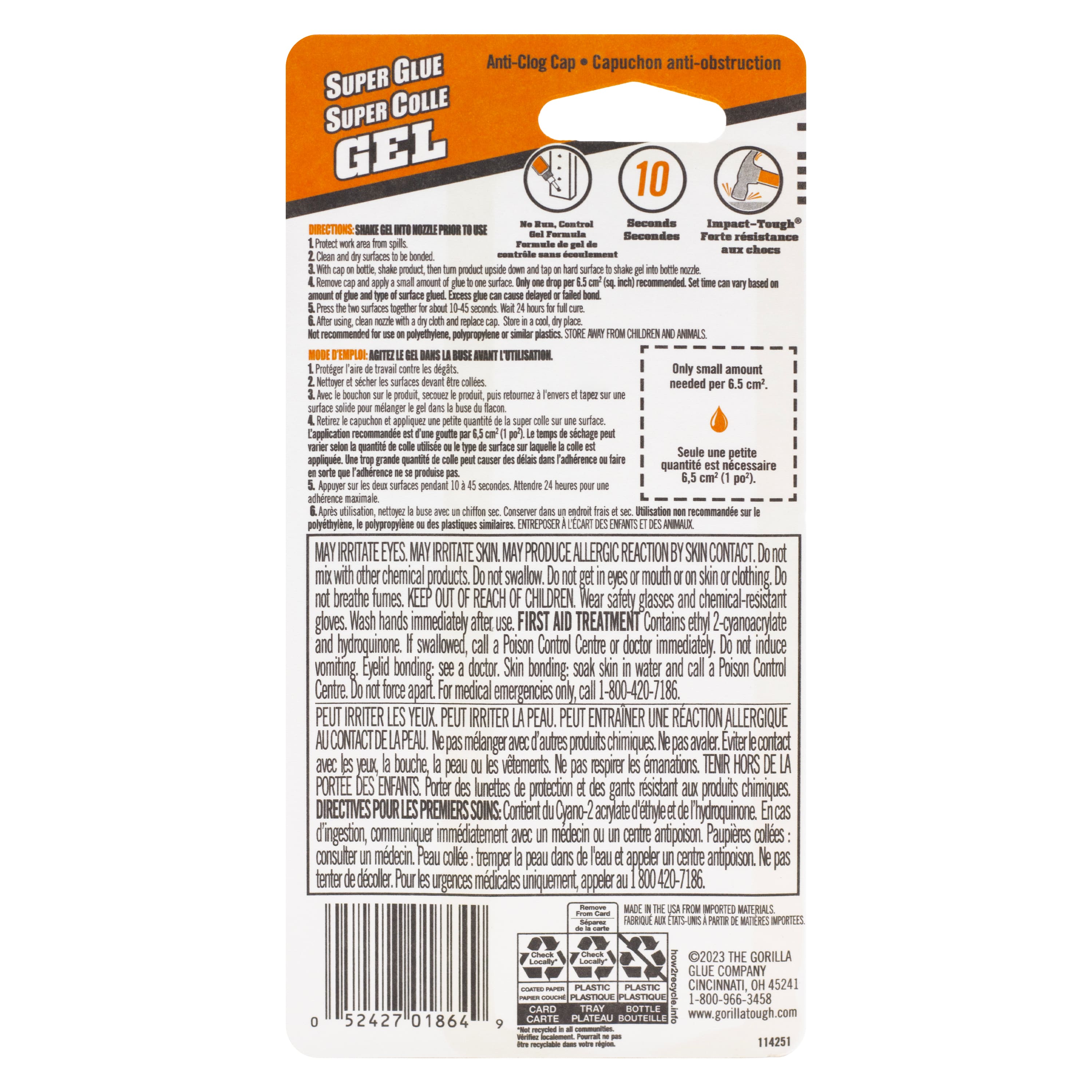 Gorilla® Super Glue Gel