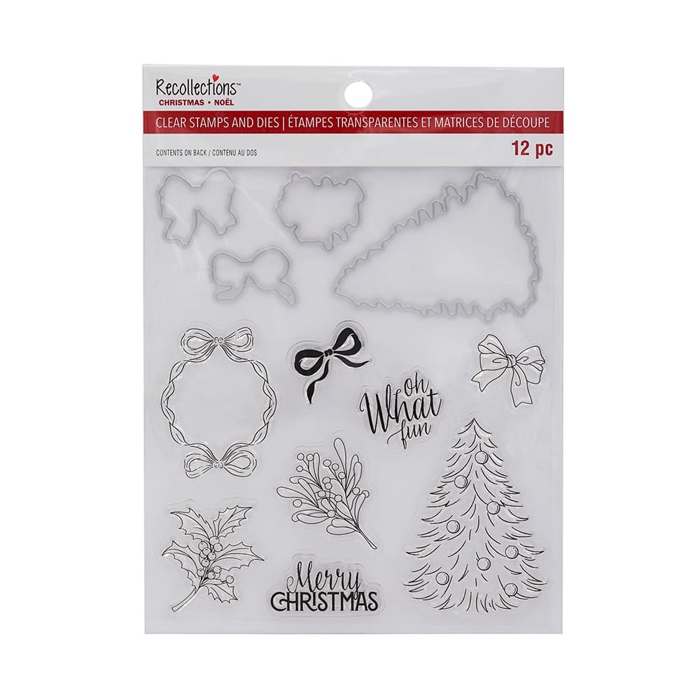 Oh What Fun Clear Stamp &#x26; Die Set by Recollections&#x2122;