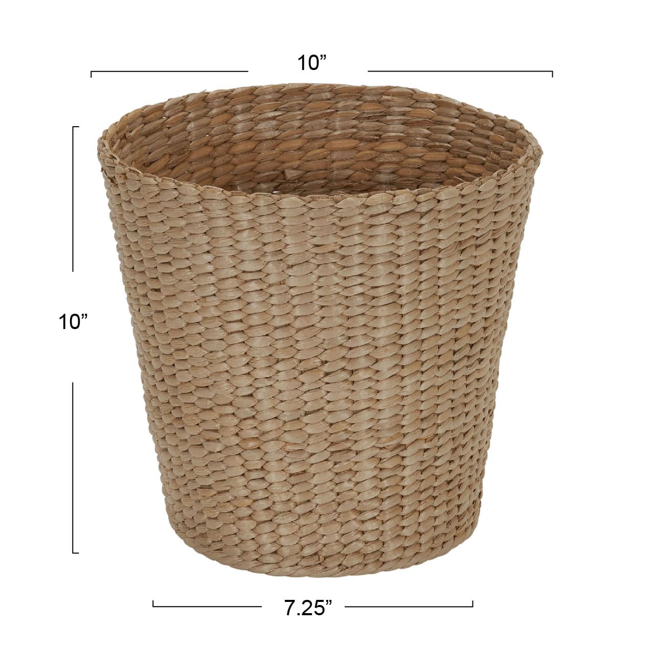 Household Essentials Woven Cattail Waste Basket
