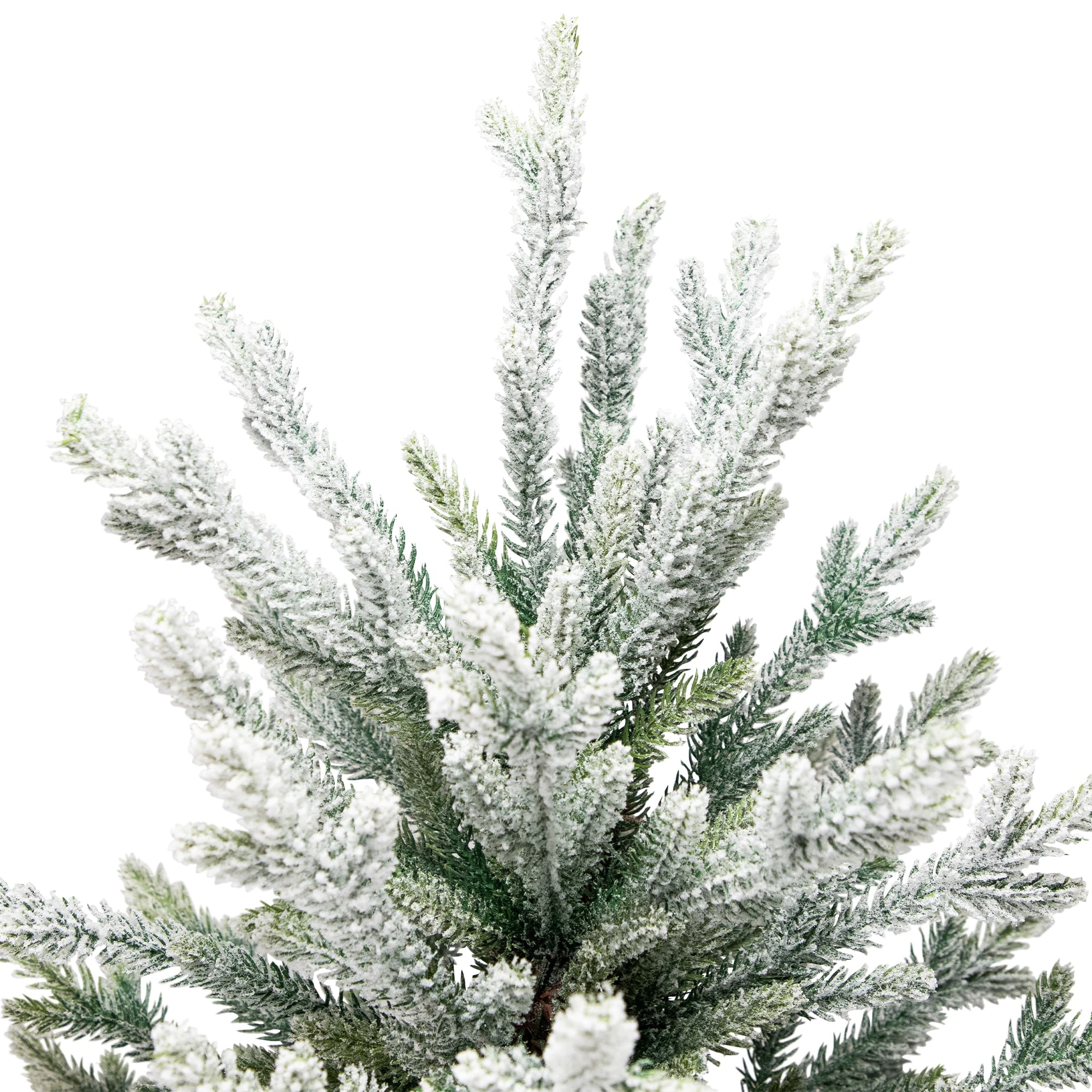 6.5ft. Unlit Real Touch™ Flocked Snowcap Grove Fir Medium Artificial Christmas Tree