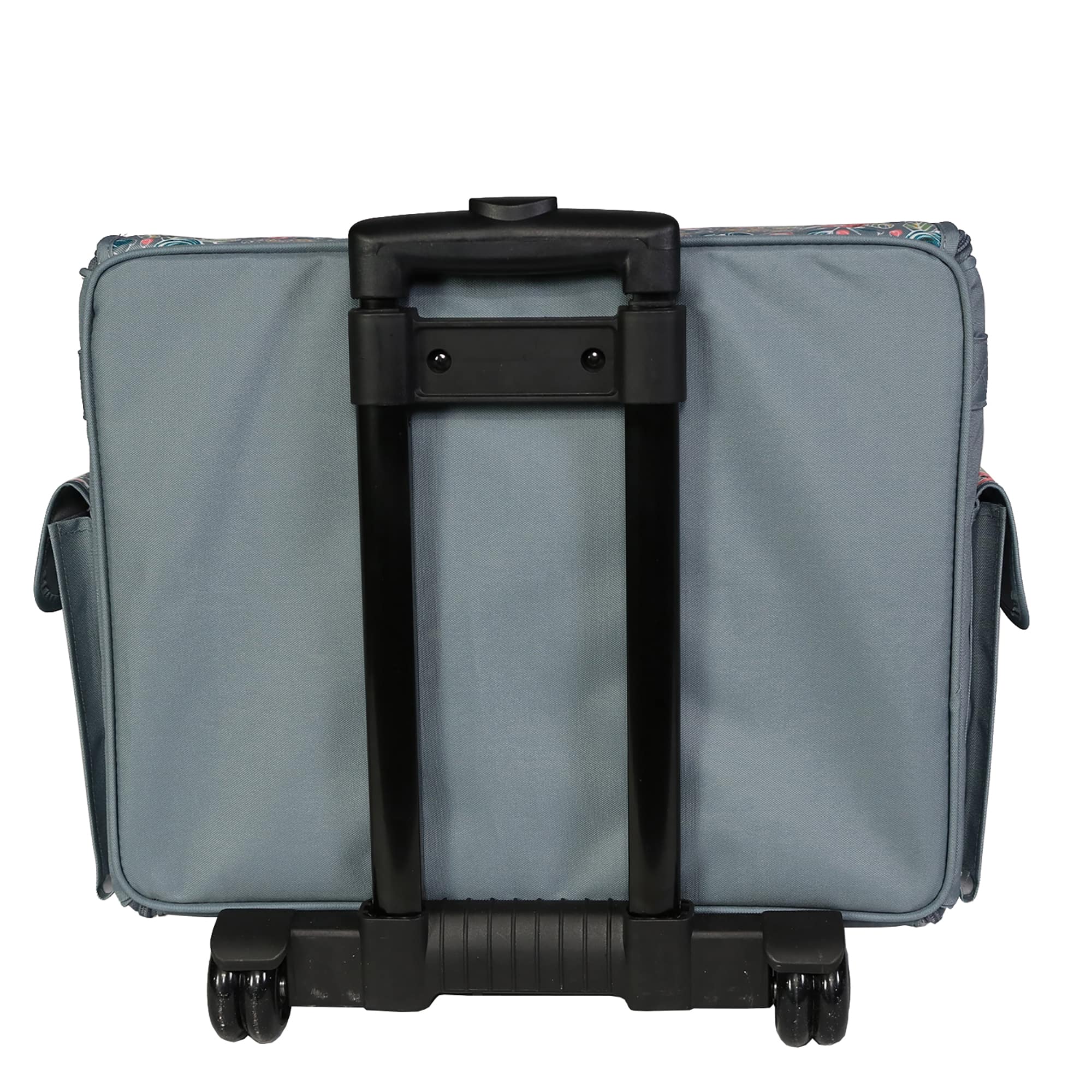 Everything Mary Green Floral Rolling Sewing Machine Tote