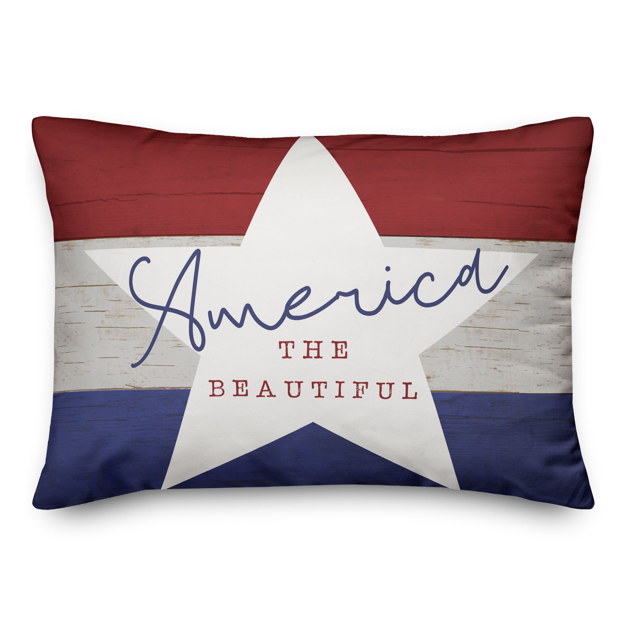 America the Beautiful Throw Pillow