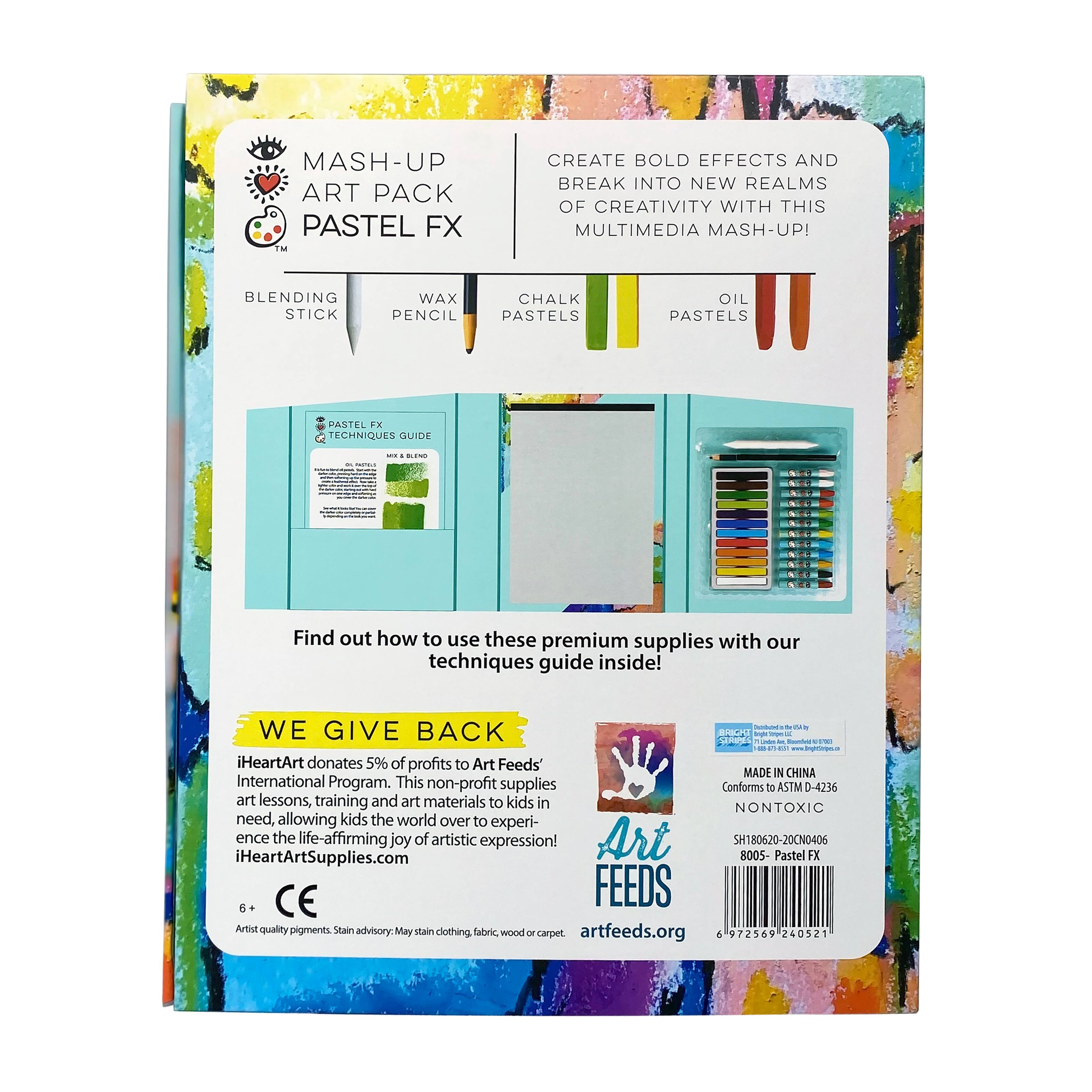 Bright Stripes Pastel FX Mash Up Art Pack