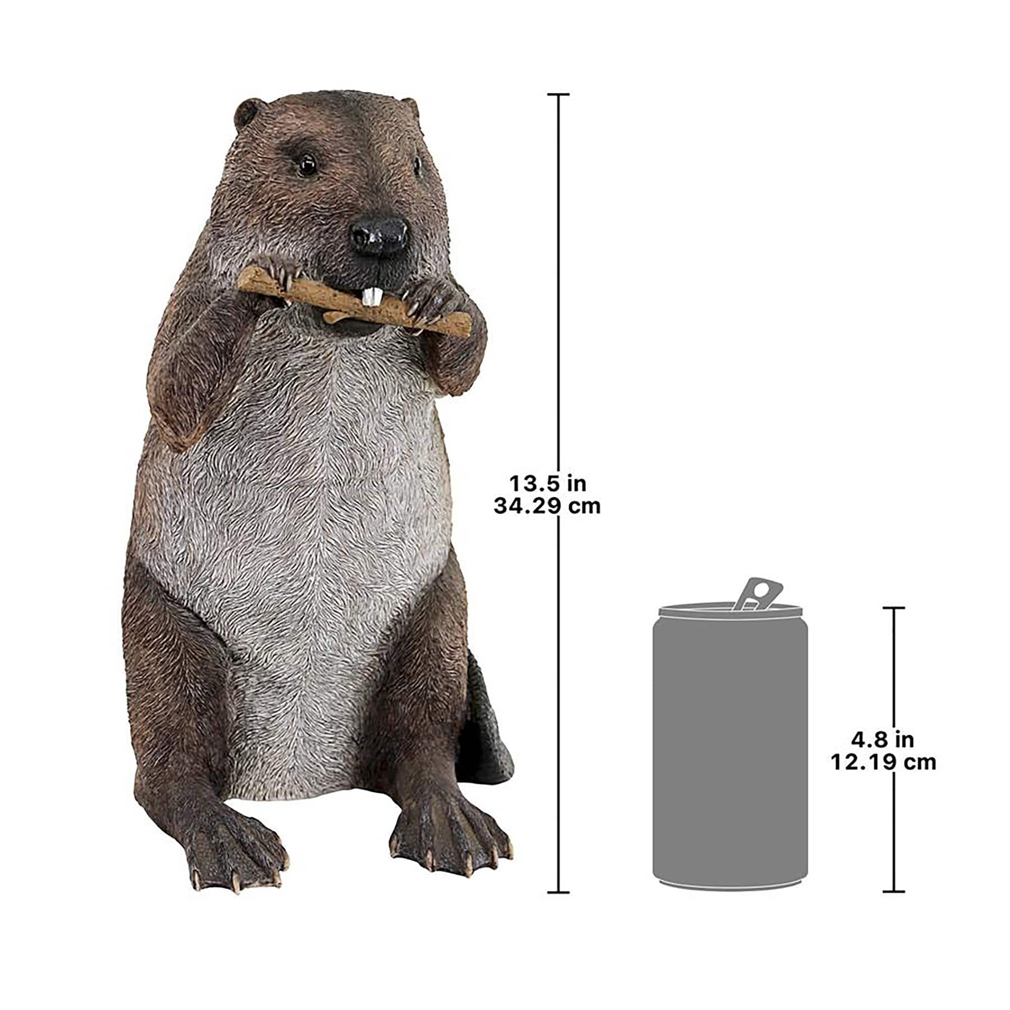 Design Toscano 13.5" Dam Building Beaver Animal Statue