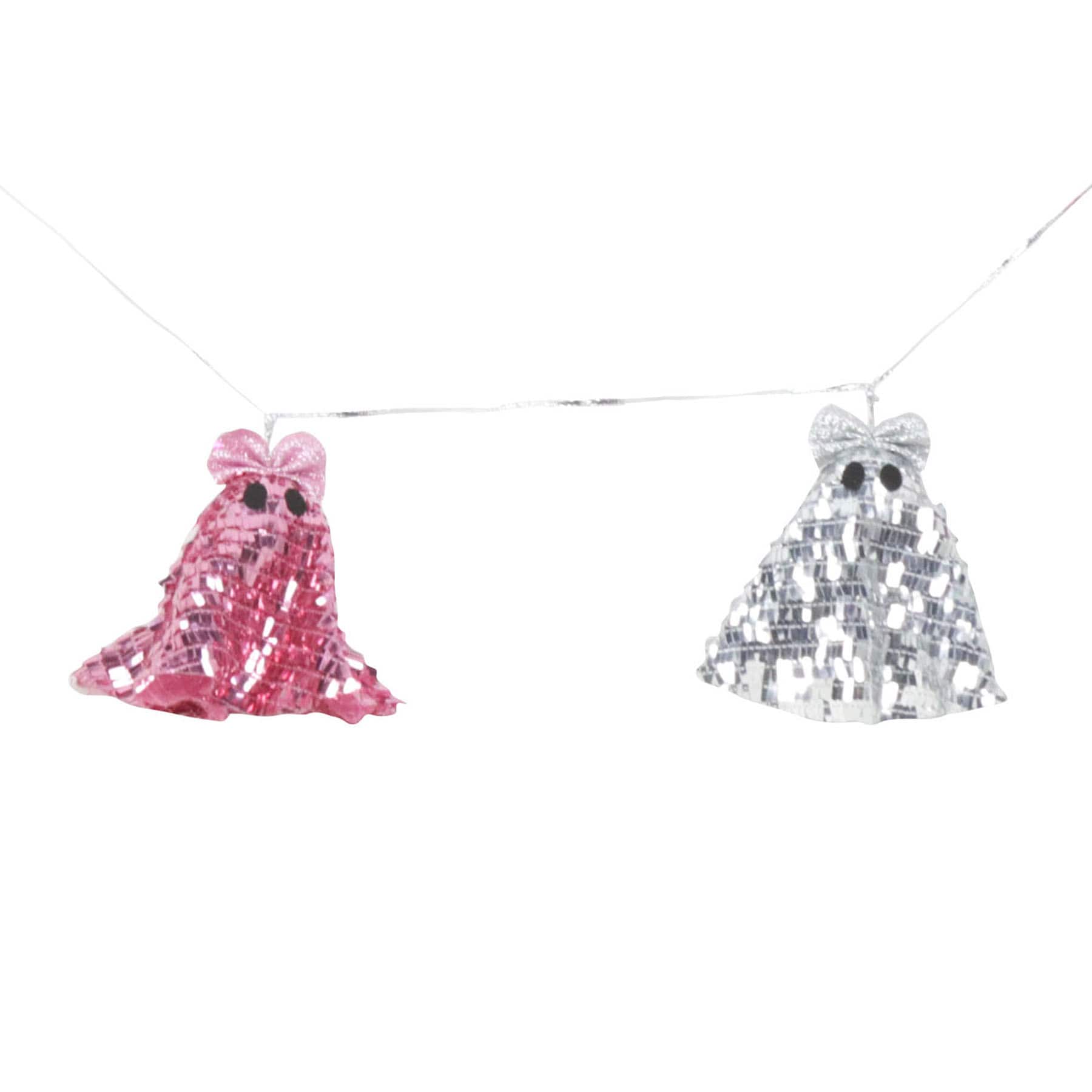 6ft. White &#x26; Hot Pink Disco Ghost Garland by Ashland&#xAE;