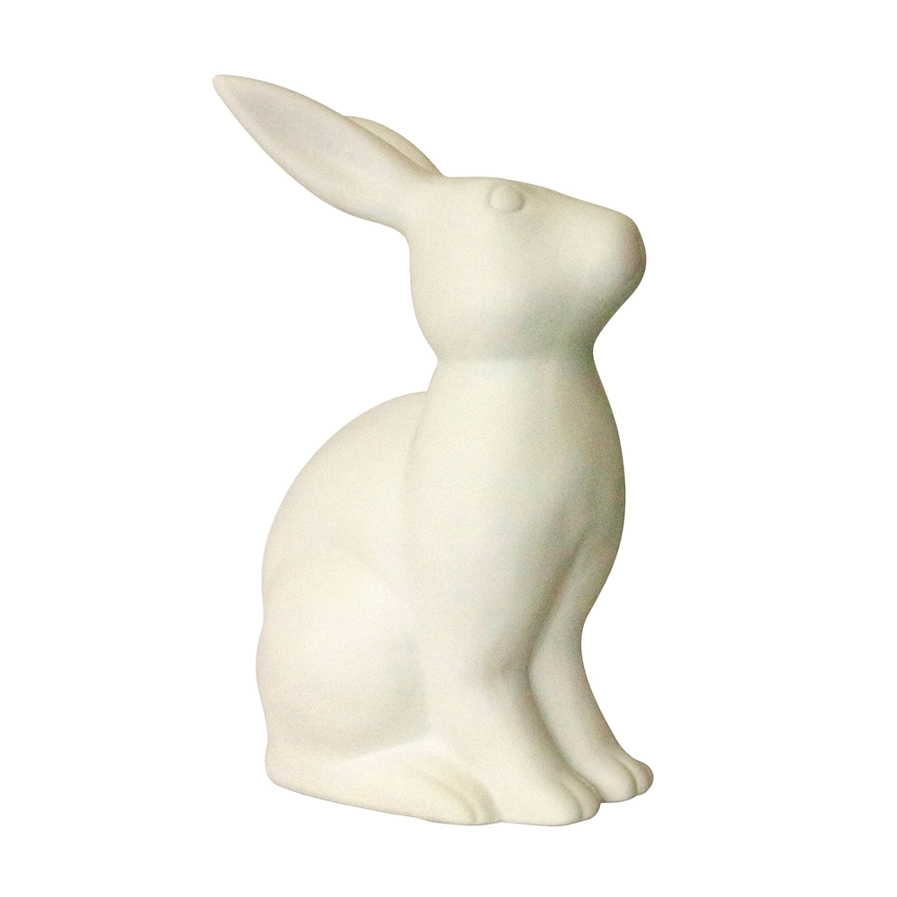 Simple Designs Porcelain Bunny Rabbit Shaped Animal Light Table Lamp