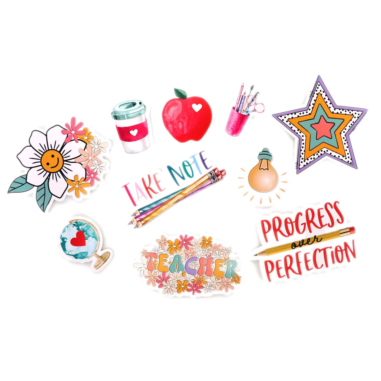 Vinyl Diecut Teacher Sticker Set by Recollections&#x2122;