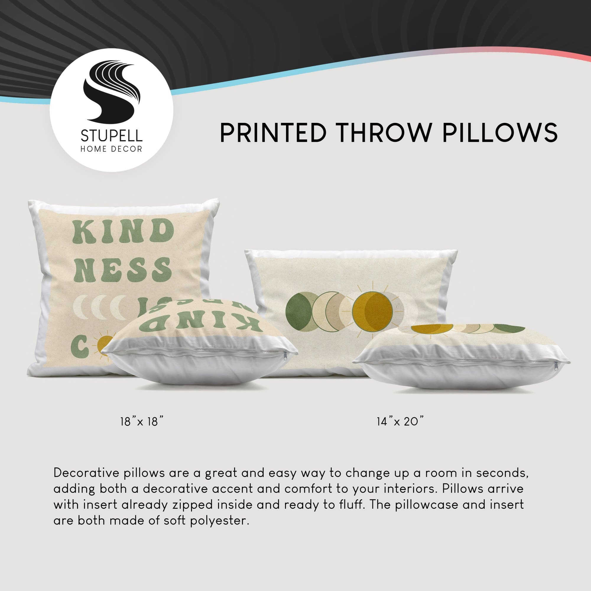 Stupell Industries Pumpkin &#x26; Sunflower Bundle Decorative Printed Throw Pillow