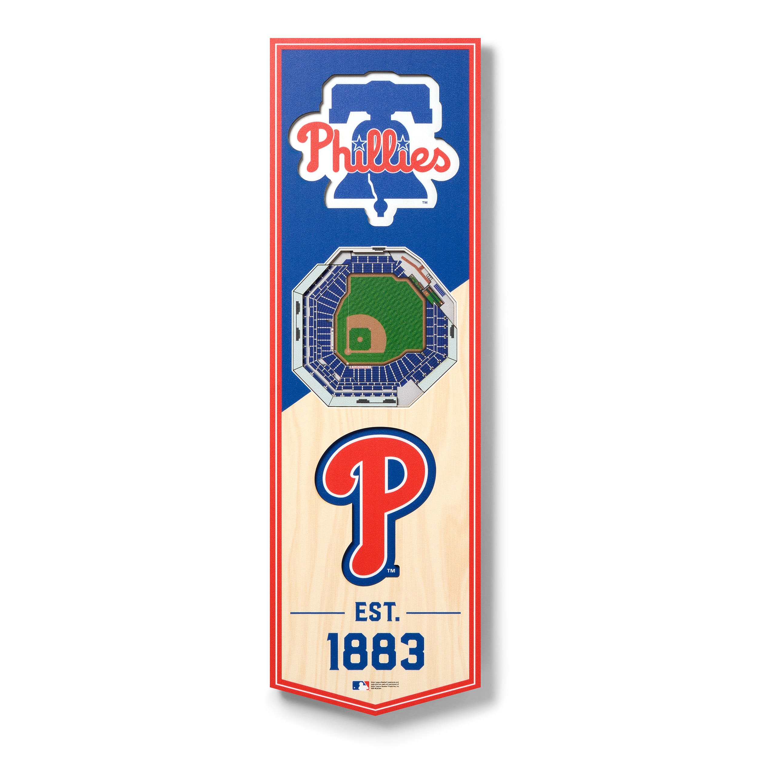 MLB 6" x 19" 3D StadiumView Banner