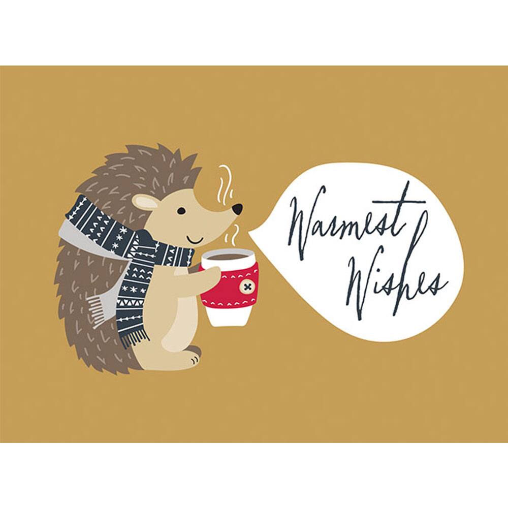 JAM Paper 6.25" x 4.625" Season's Greetings Animal Sentiments Assorted Card Set, 36ct.