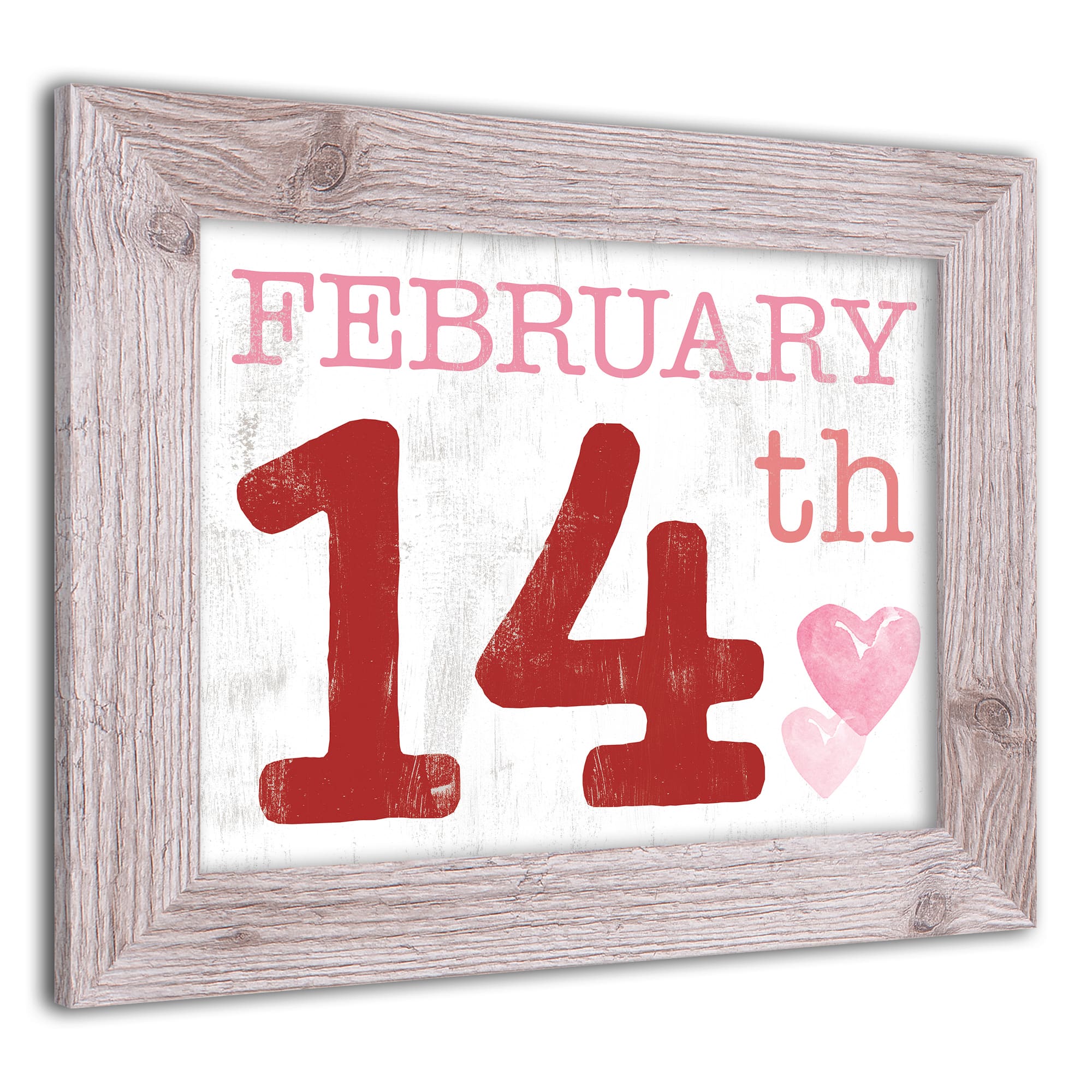 February Valentine&#x27;s Day Western White Framed Print