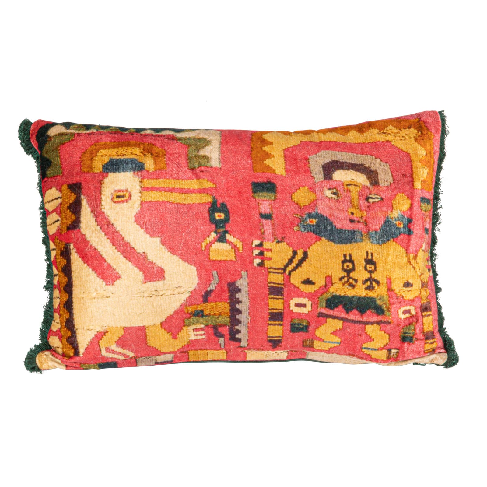Hello Honey&#xAE; 20&#x22; x 14&#x22; Vintage Beauty Cotton Velvet Lumbar Pillow