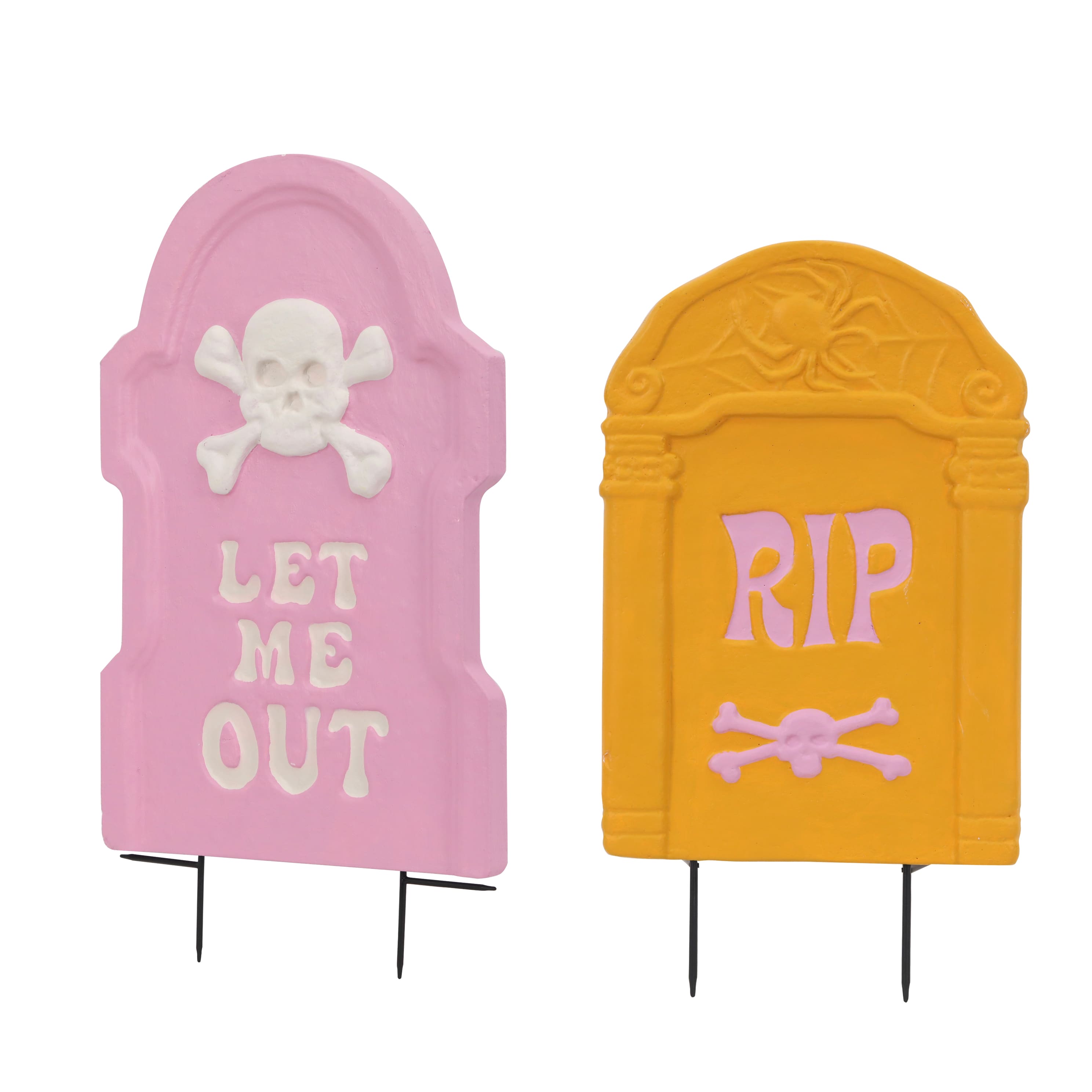 Pink &#x26; Orange Tombstone Signs by Ashland&#xAE;