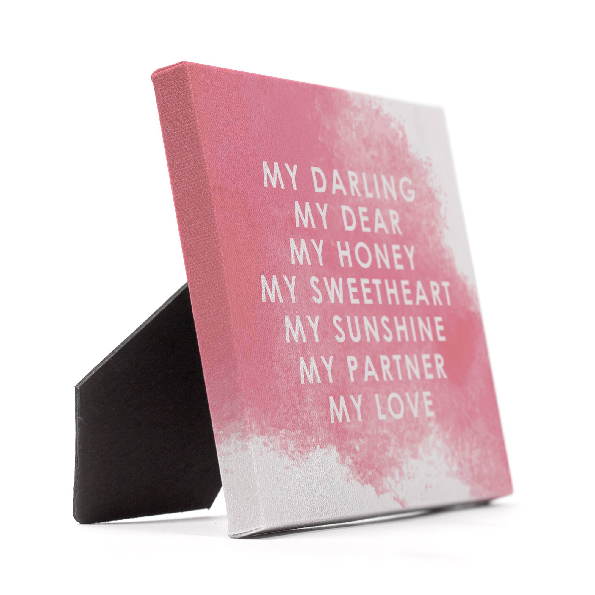 My Love Tabletop Canvas