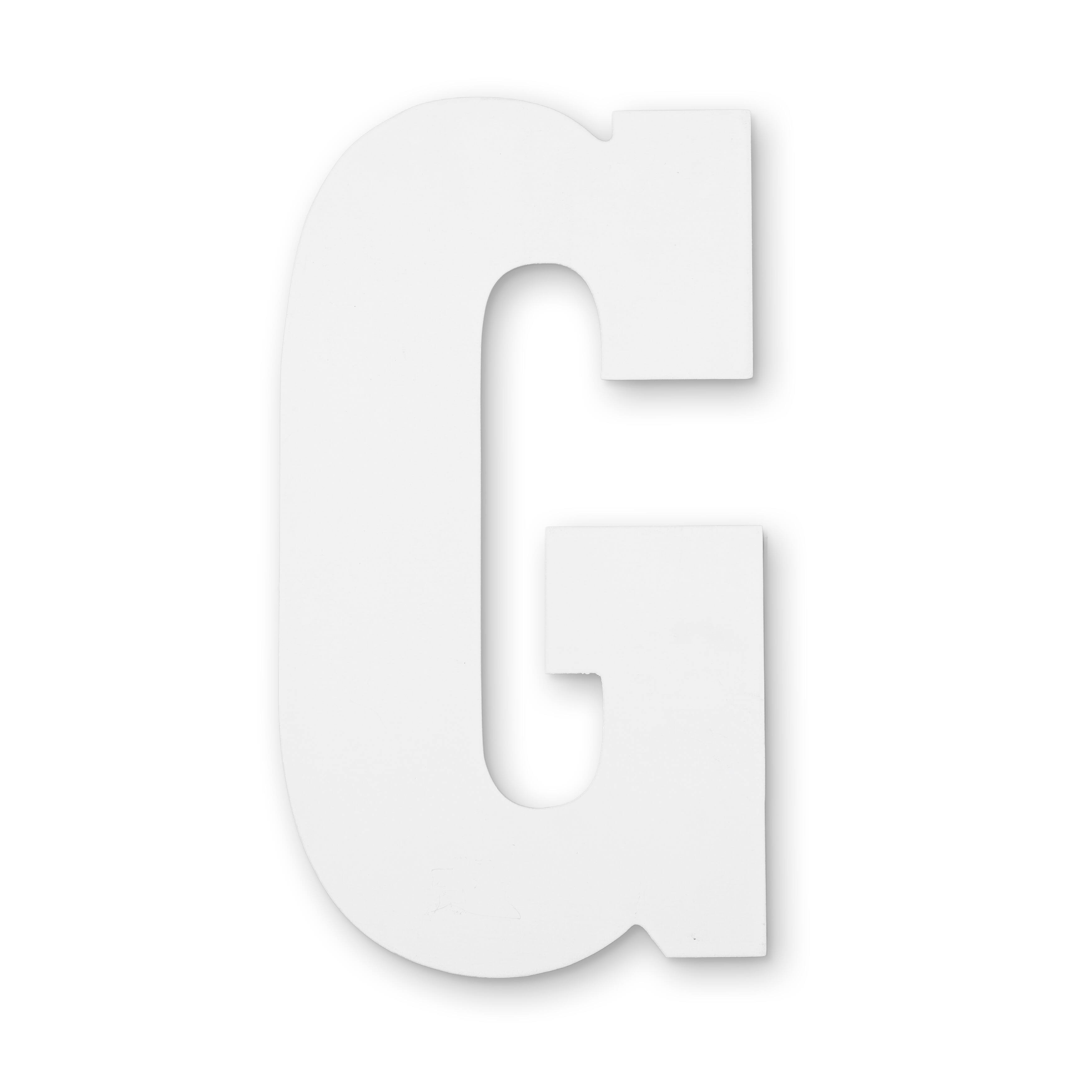 13" White MDF Uppercase Letter by Make Market®
