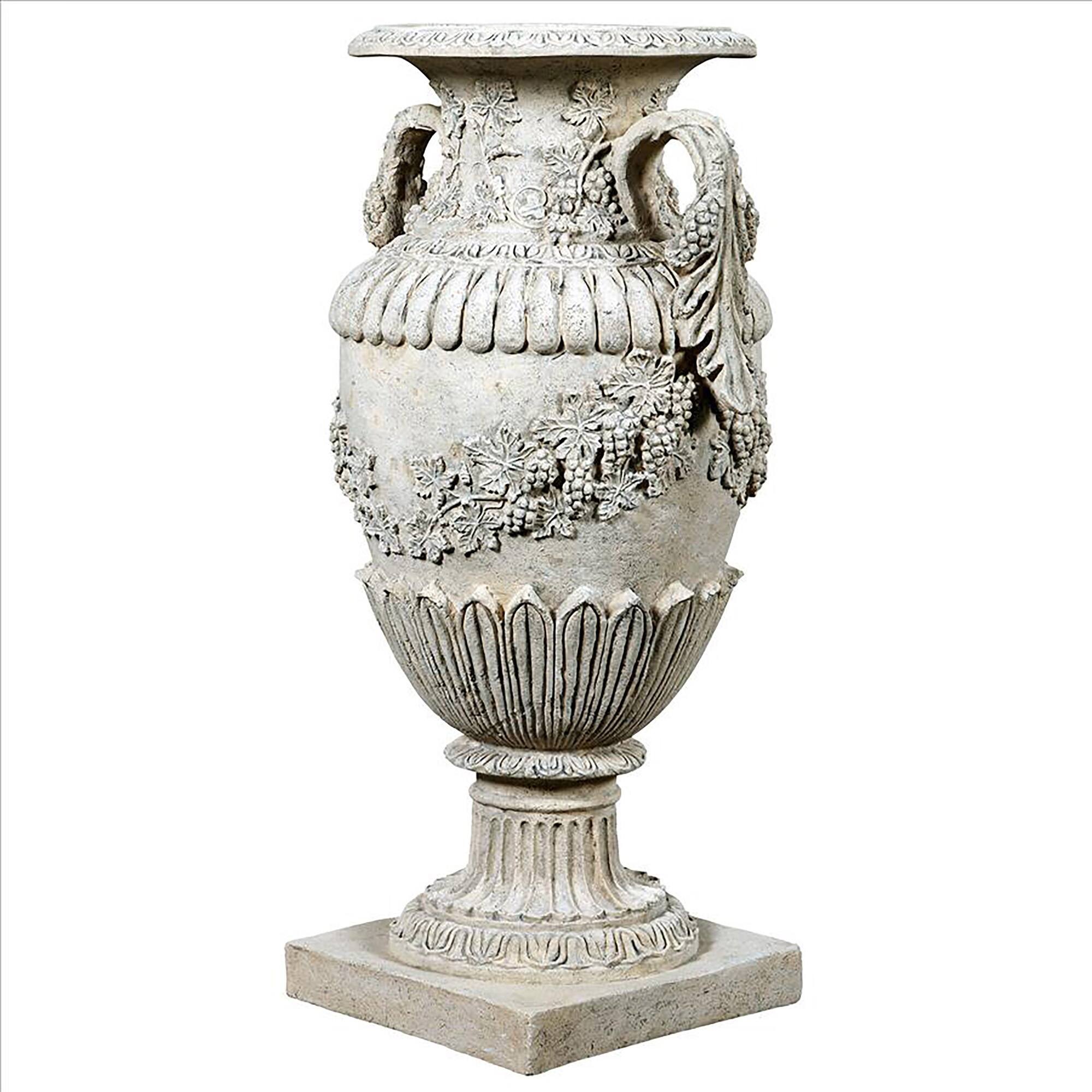 Design Toscano 37" Wine Harvest Oviform Architectural Garden Urn