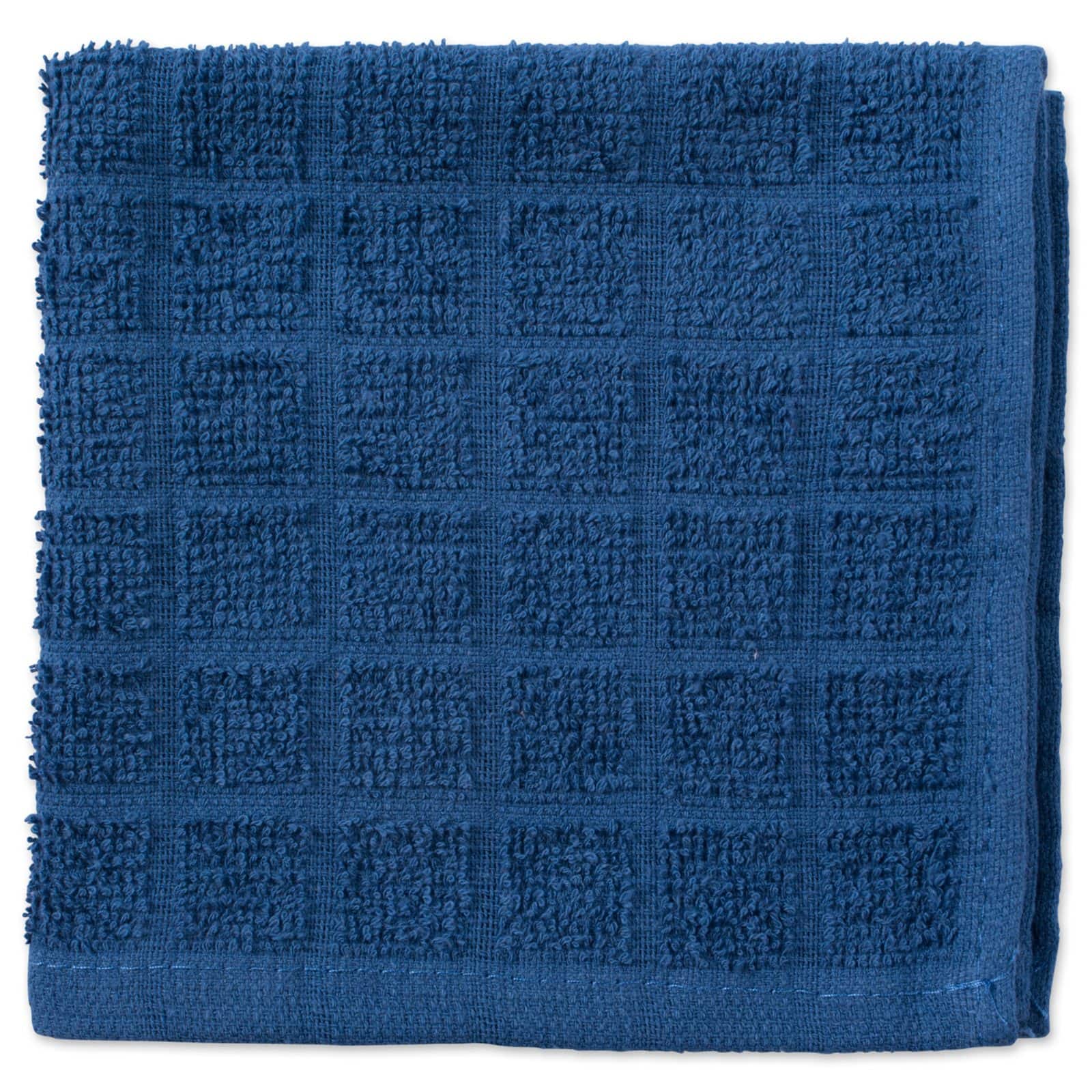 DII® Solid Windowpane Terry Dishcloth Set