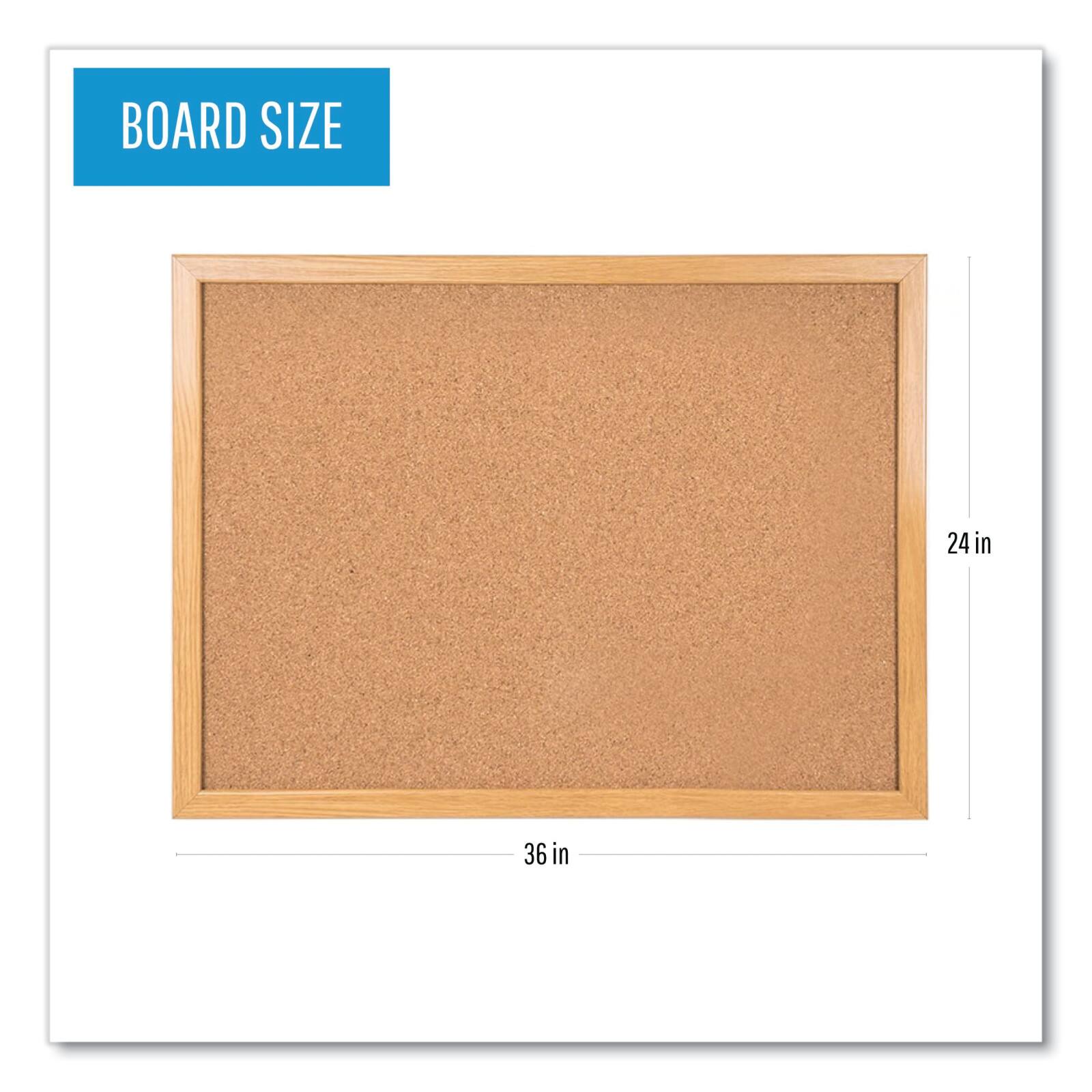 MasterVision Oak Frame Value Cork Bulletin Board