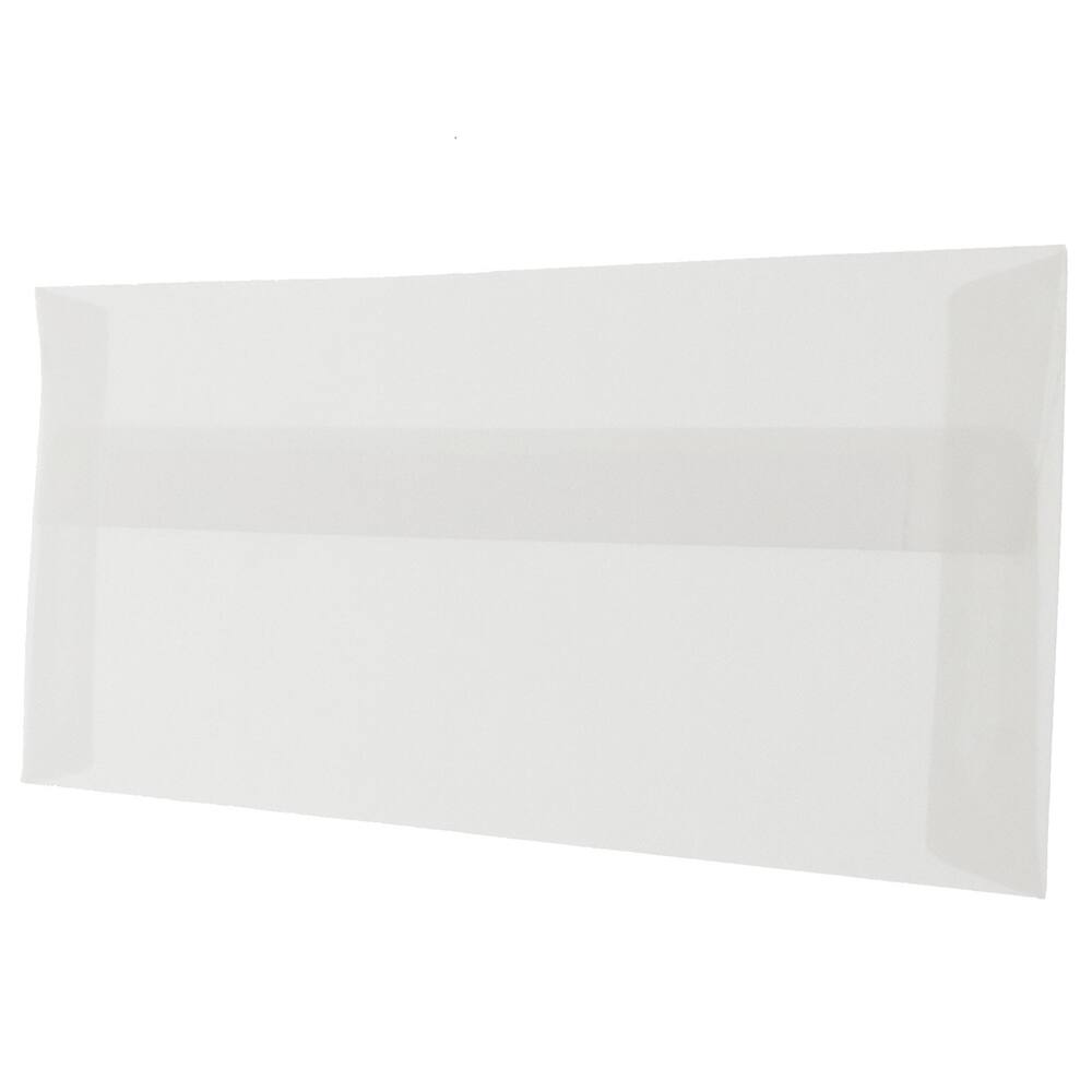 JAM Paper 4.12&#x22; x 9.5&#x22; Clear Vellum Business Envelopes, 25ct.