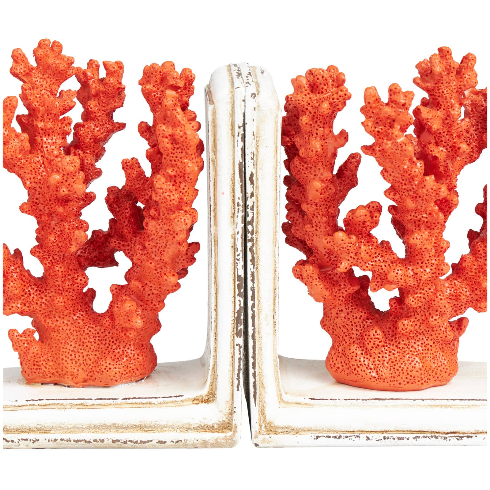 7&#x22; Orange Coral Reef Bookends, 2ct.