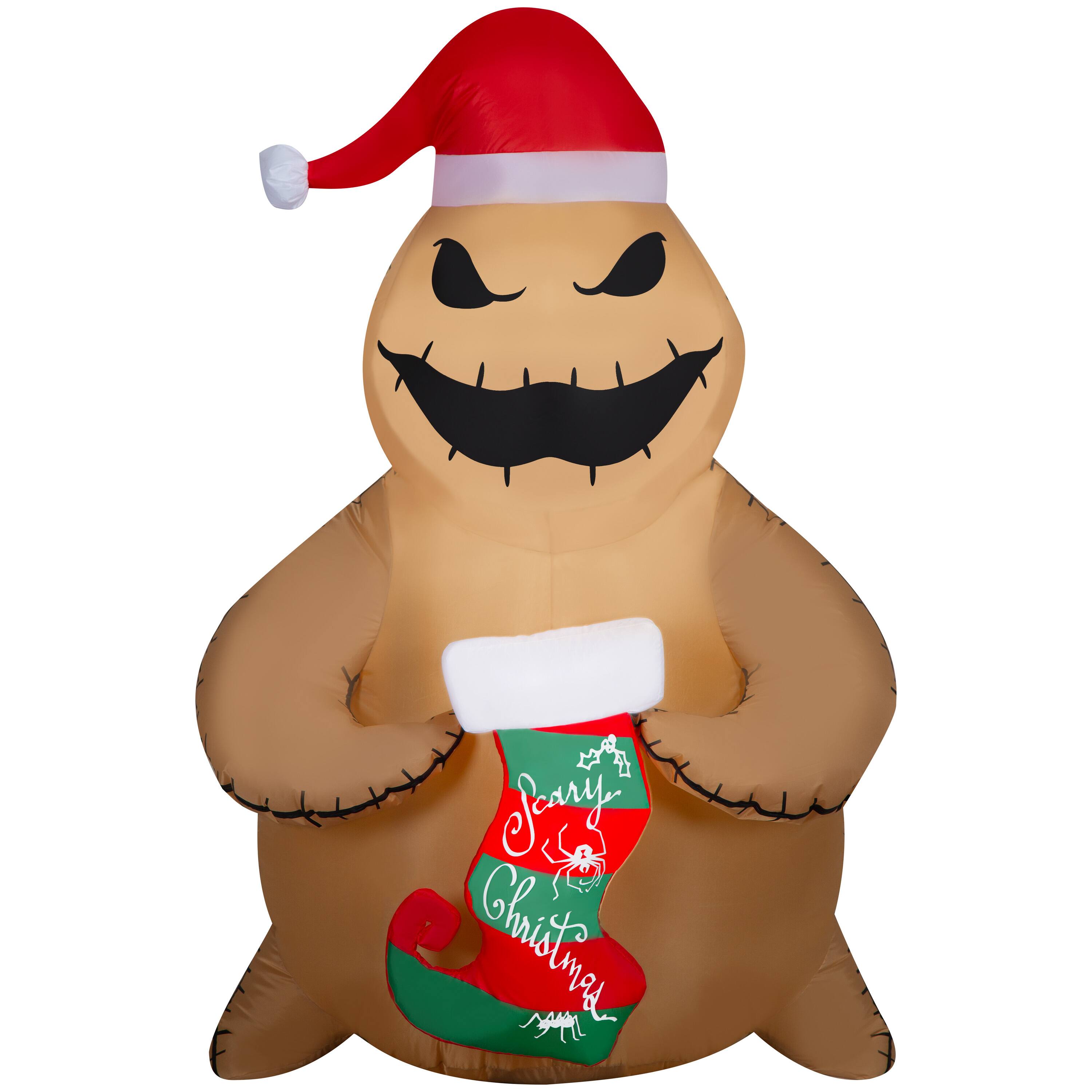 5ft. Airblown&#xAE; Inflatable Christmas Oogie Boogie with Scary Christmas Stocking