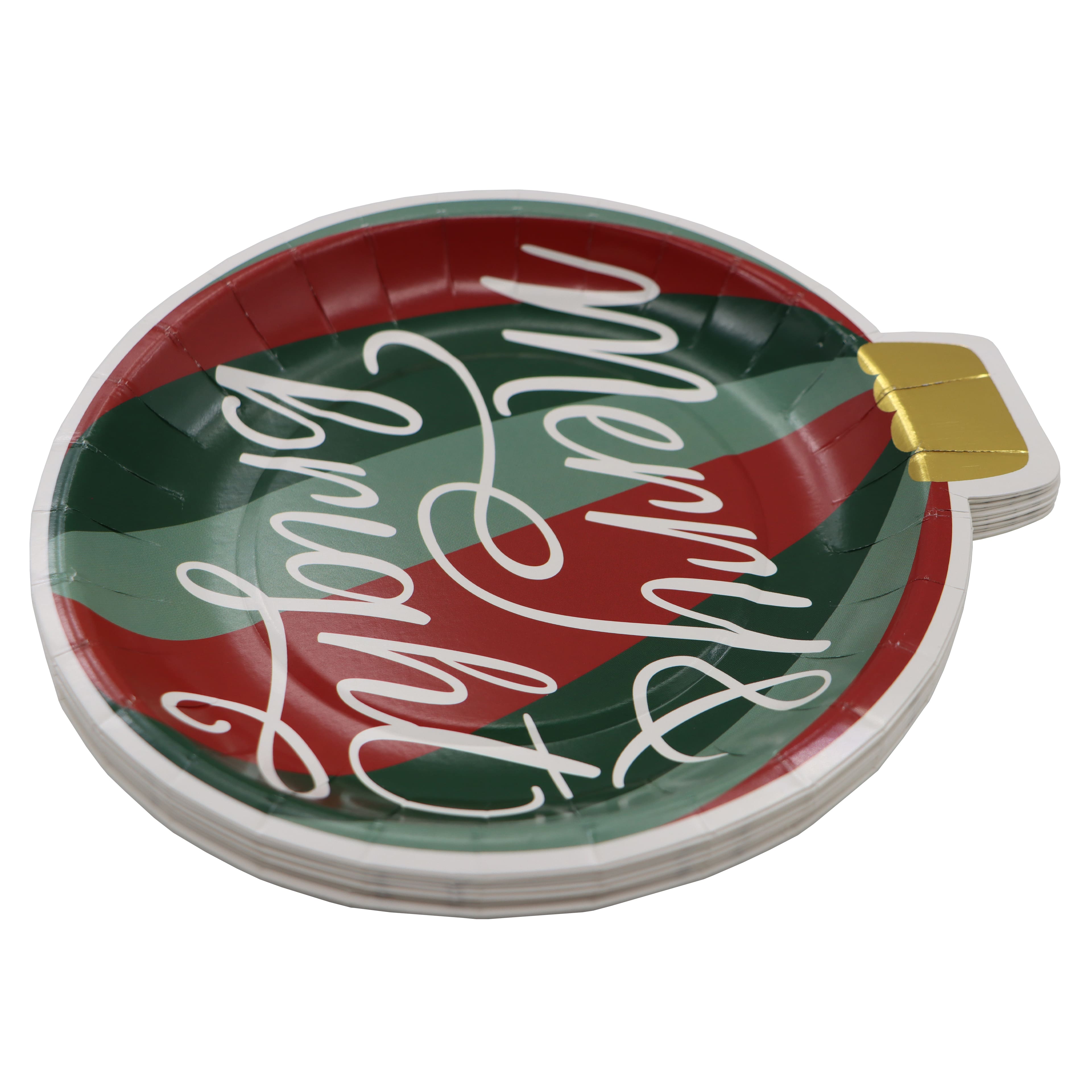 7&#x22; Ornament Paper Plates, 12ct. by Celebrate It&#x2122;