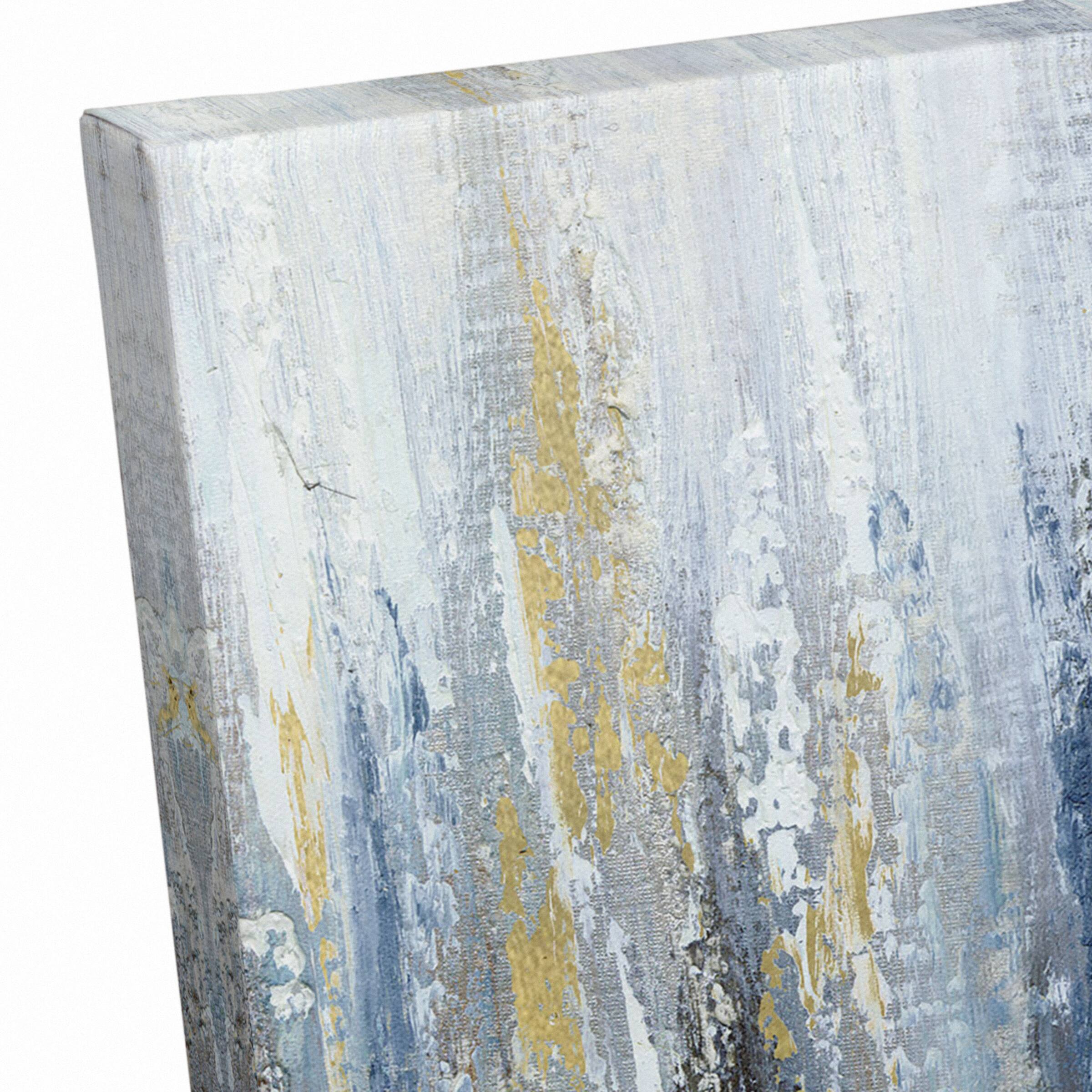 Edgy Abstract 24&#x22; x 16&#x22; Canvas Wall Art