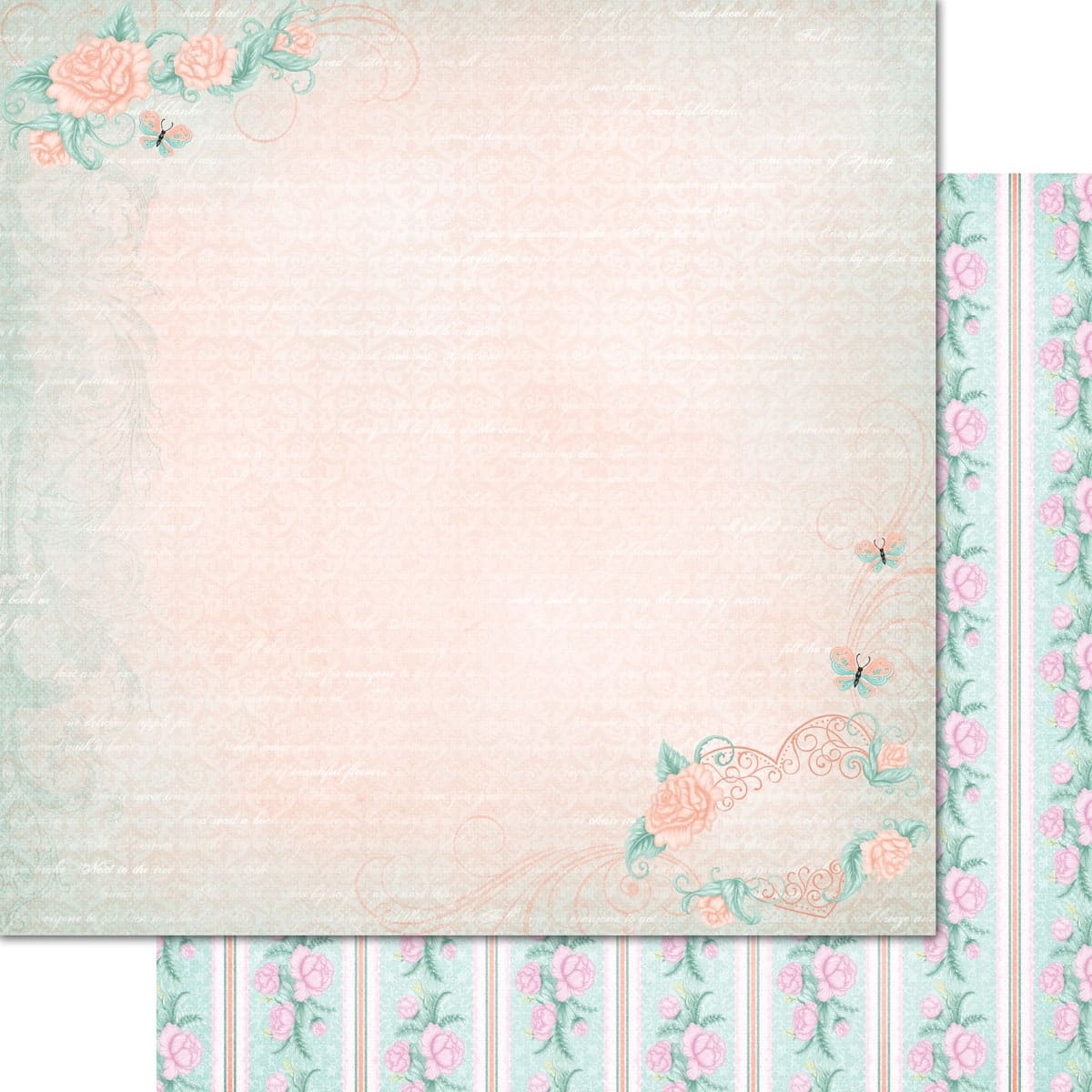 Heartfelt Creations&#xAE; Floral Banners Double-Sided Paper Pad, 12&#x22; x 12&#x22;