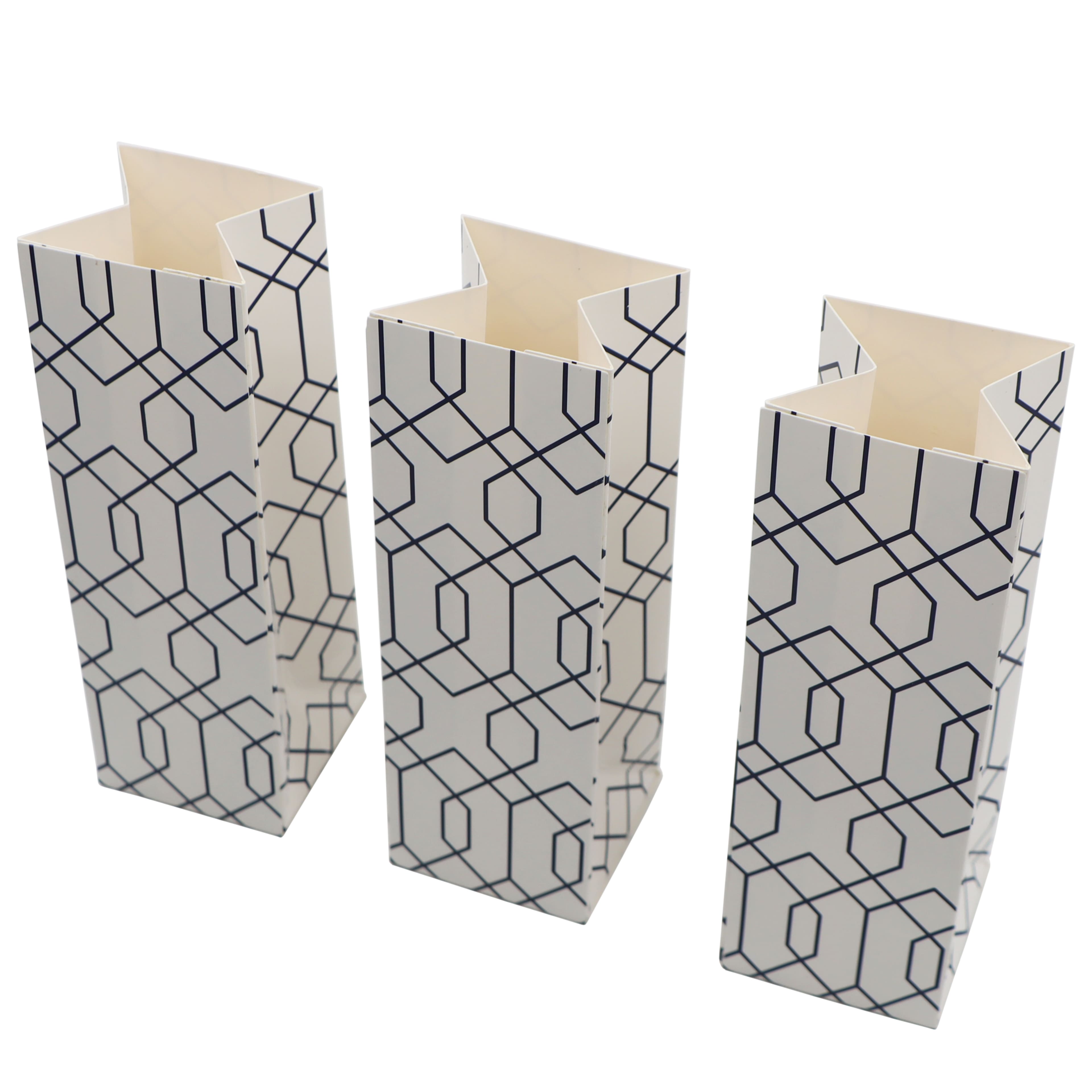 6&#x22; Black &#x26; White Disposable Dipping Containers, 3ct. by Makery&#x2122;