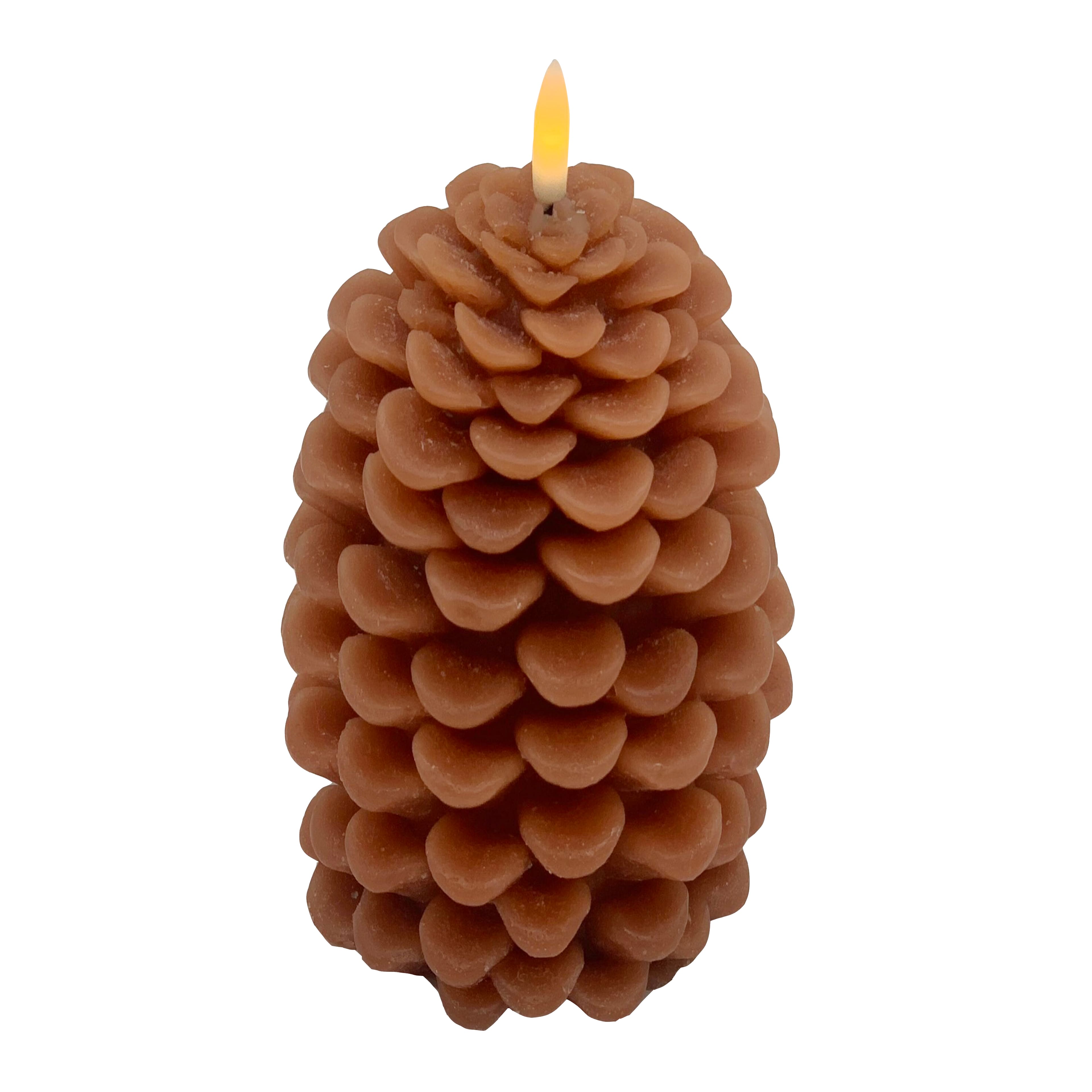 6&#x22; Brown LED Pinecone Candle by Ashland&#xAE;