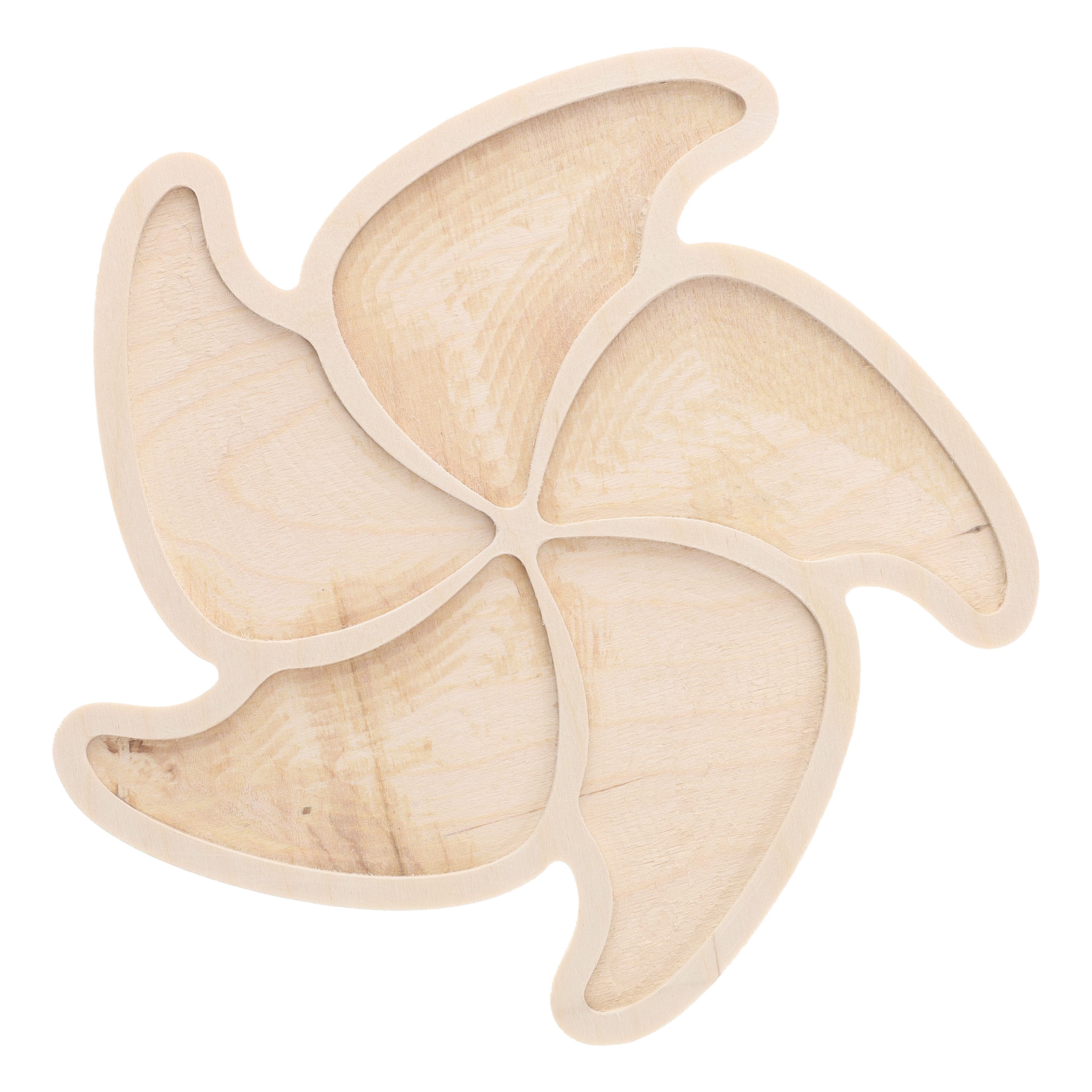 Leisure Arts&#xAE; 10&#x22; Pinwheel Welled Wood Surface