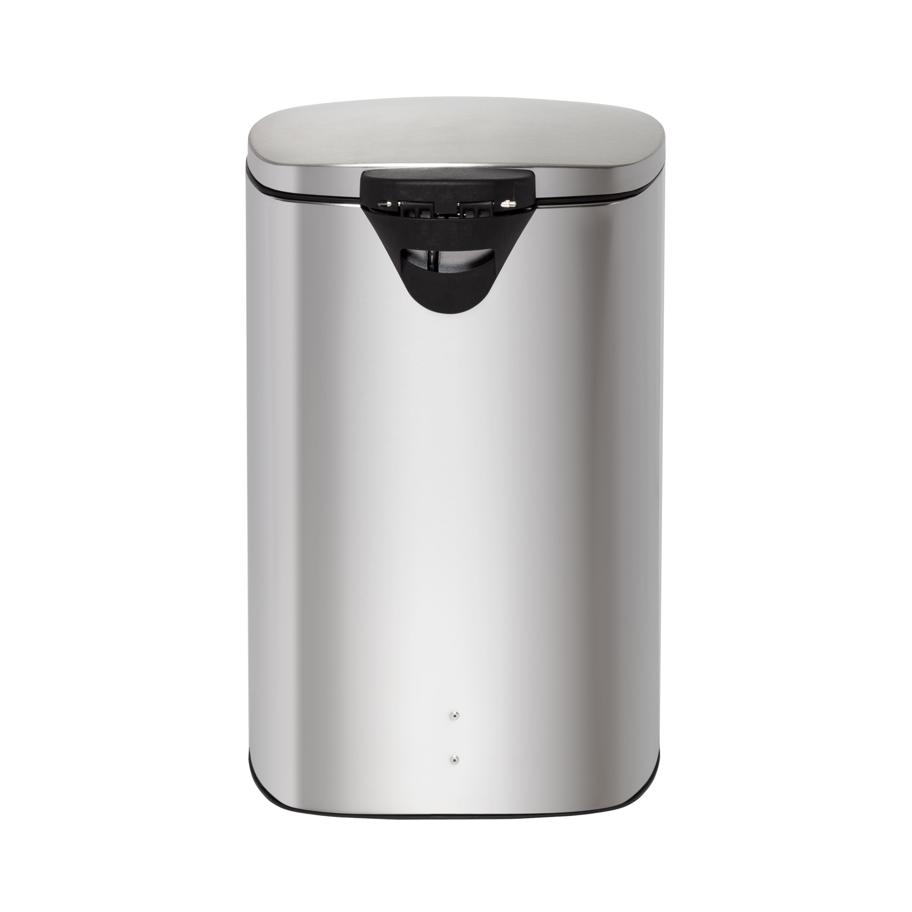 40L Rectangular Stainless Steel Step Trash Can With Lid