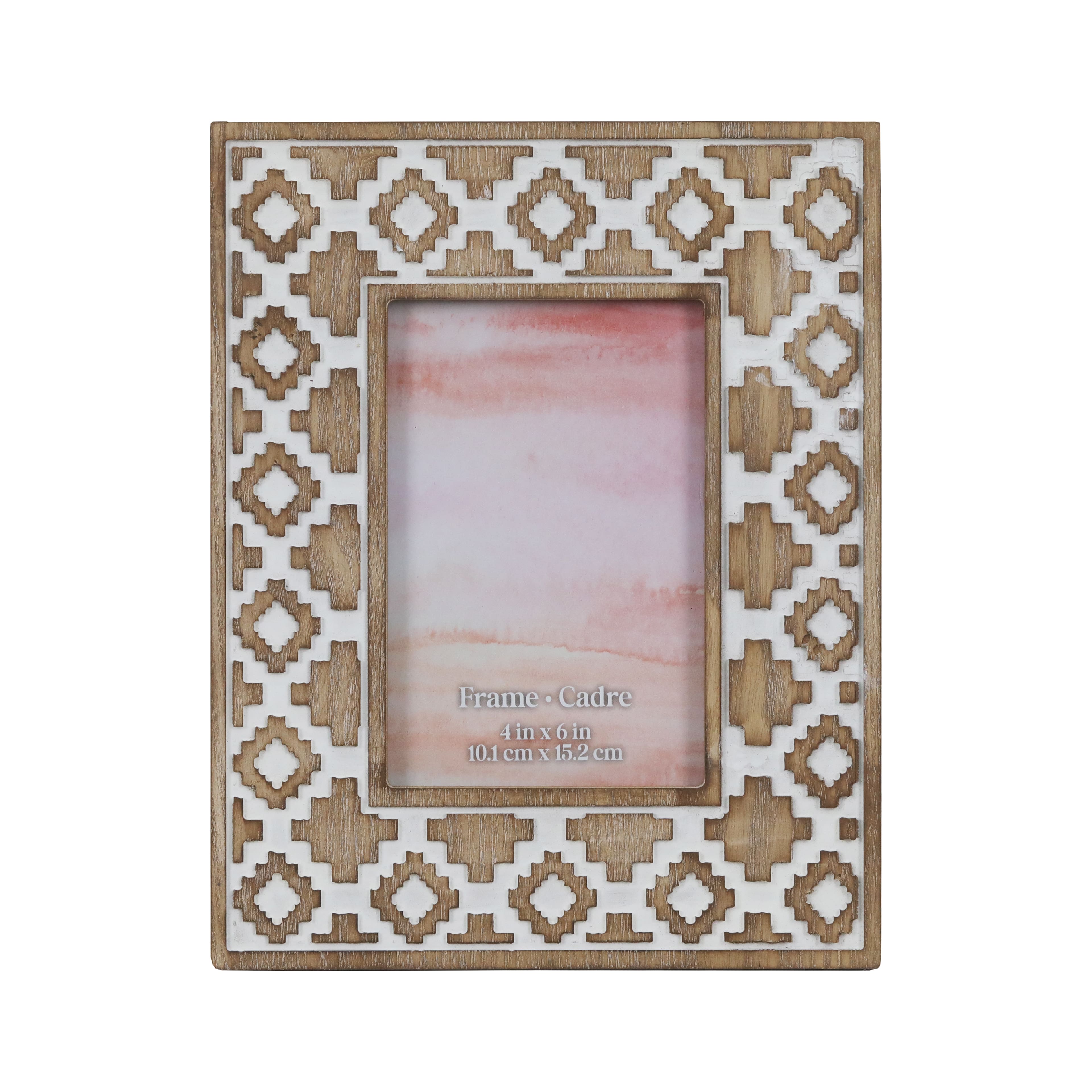 4&#x22; x 6&#x22; Brown Native American Pattern Tabletop Frame by Ashland&#xAE;