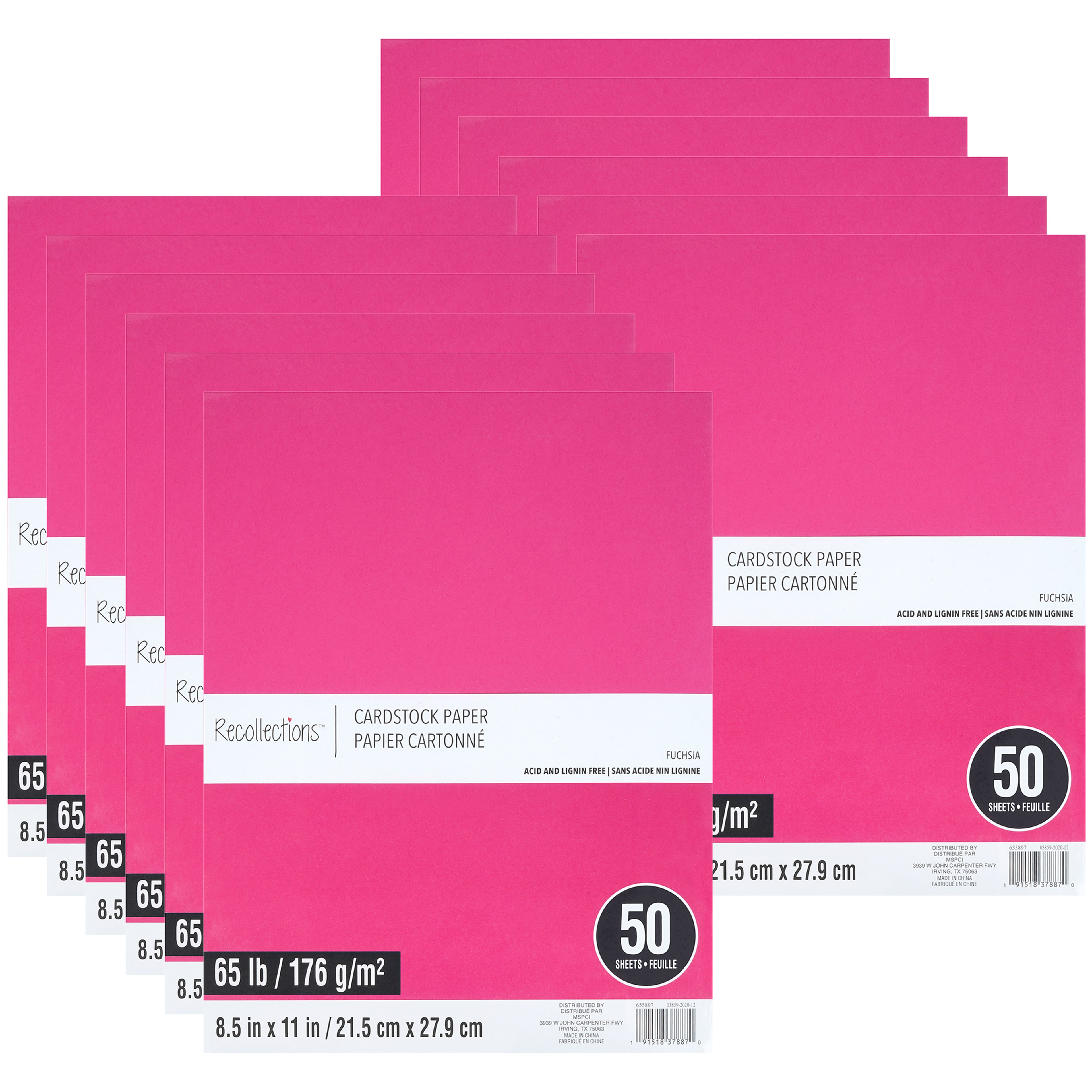 9 Packs: 200 ct. (1,800 total) Bright Essentials 8.5”; x 11”; Cardstock  Paper by Recollections™
