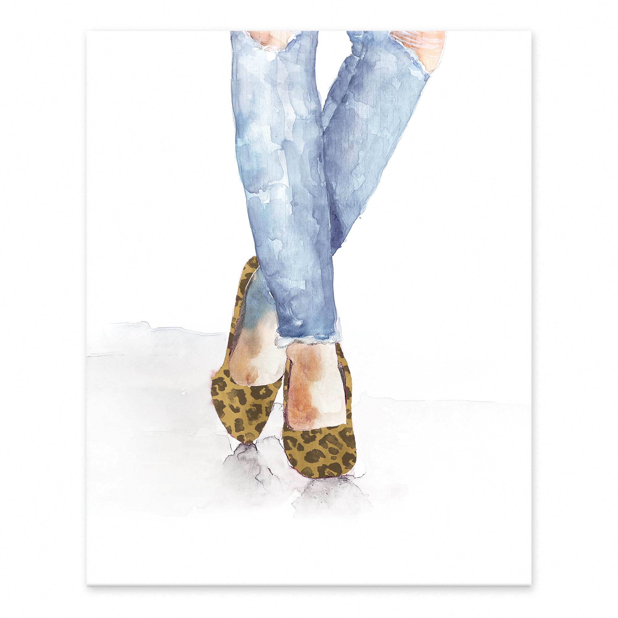 Cheetah Shoes Easel Back Canvas