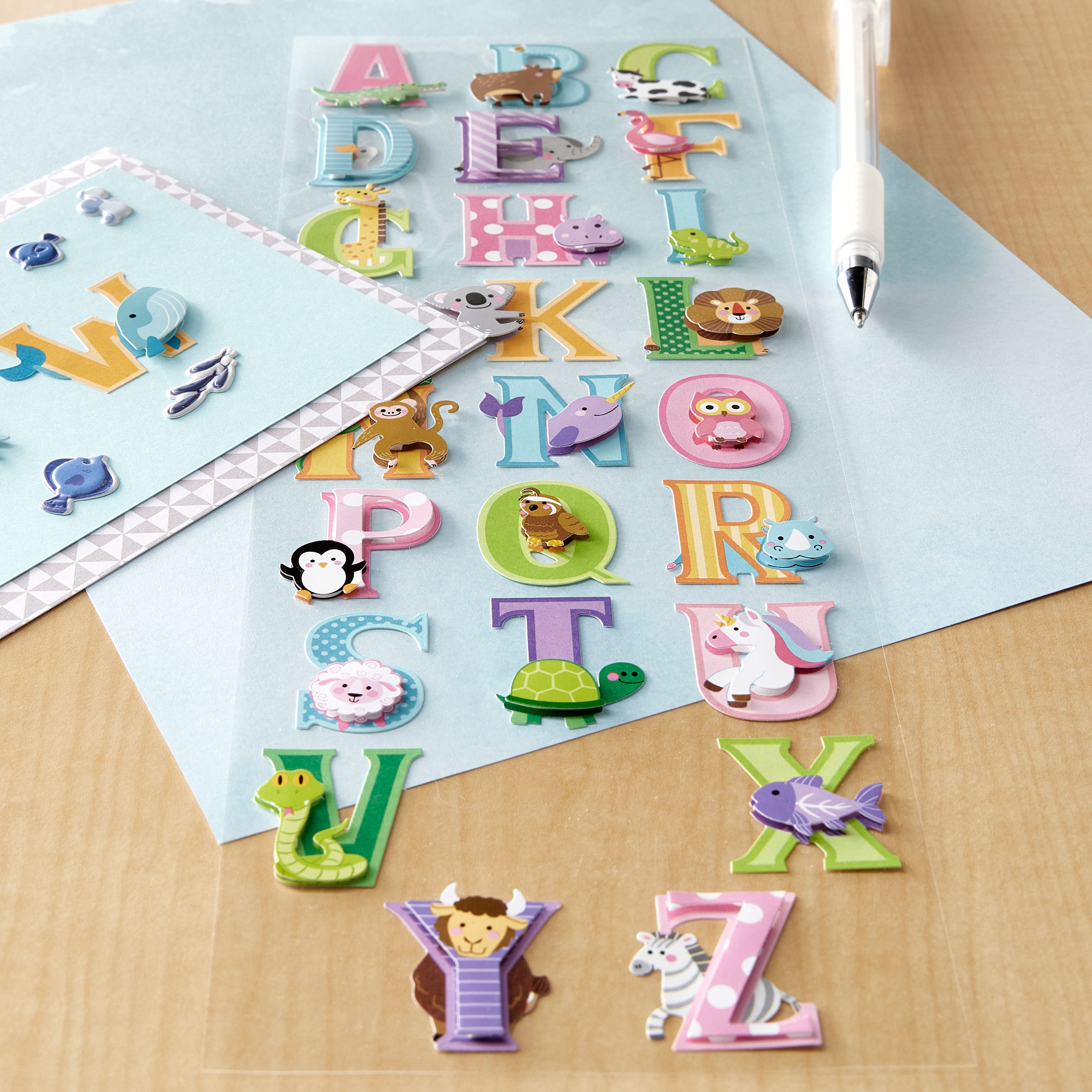 12 Pack: Kids Alphabet Stickers by Recollections&#x2122;