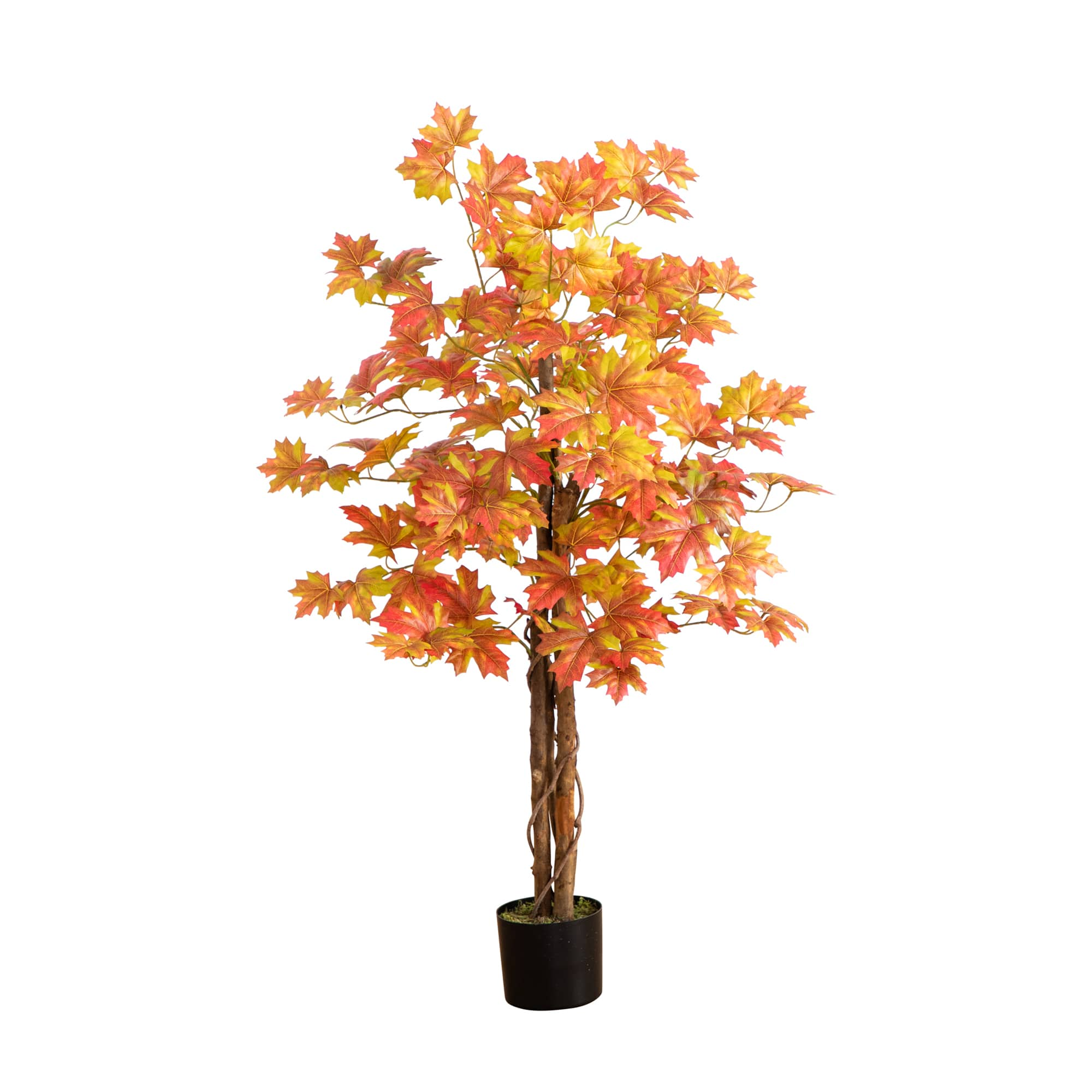 4ft. Deluxe Potted Artificial Autumn Maple Tree