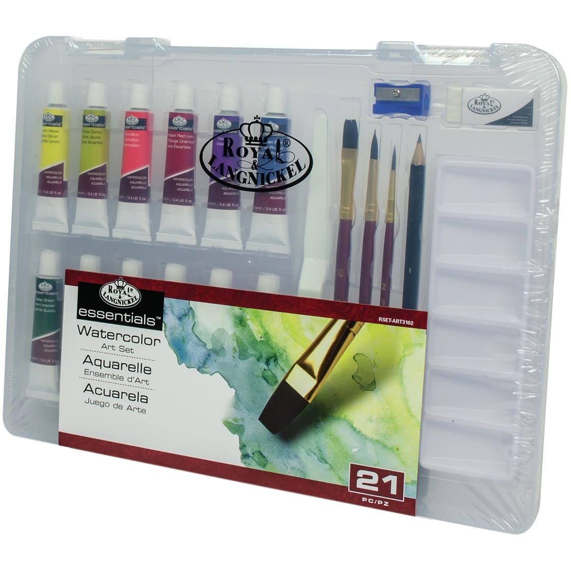 Royal & Langnickel® Essentials™ 21 Piece Watercolor Art Set | Michaels